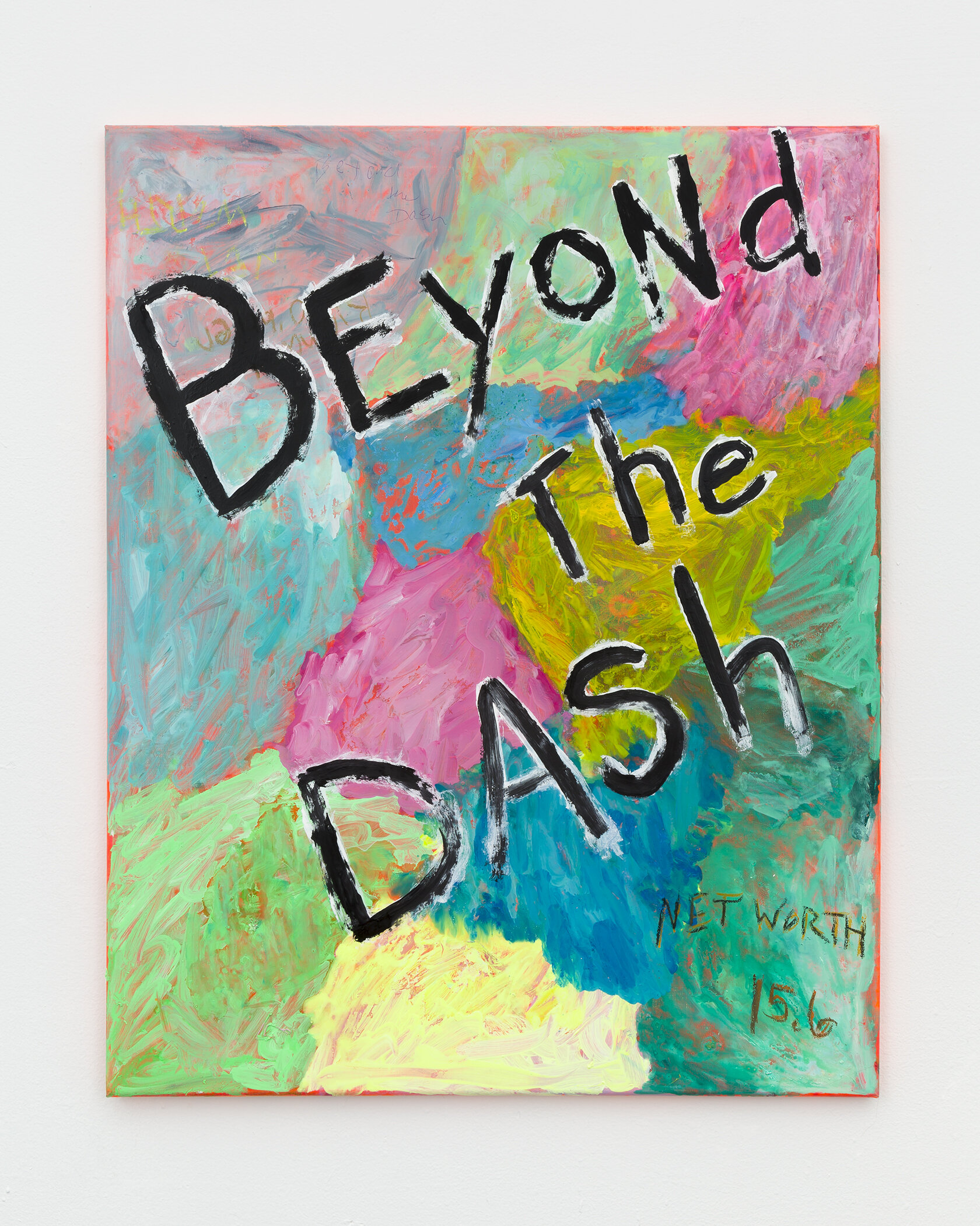  Alicia Gibson,  Beyond the Dash,  2019, Oil and various on canvas,  30 × 24 inches  