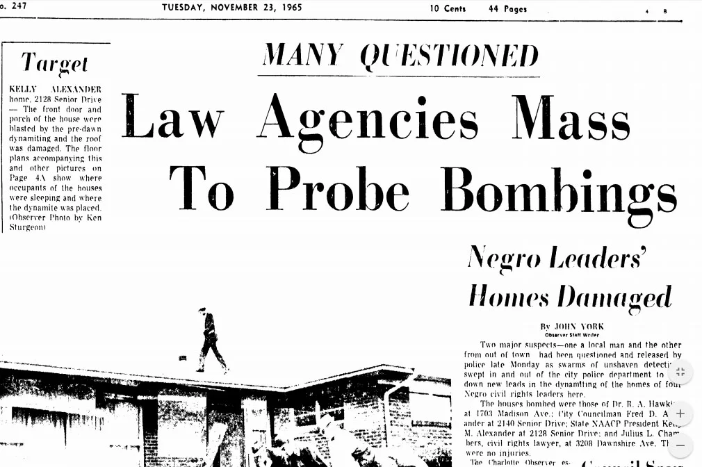 Nov. 23, 1965 - Law Agencies Mass to Probe Bombings