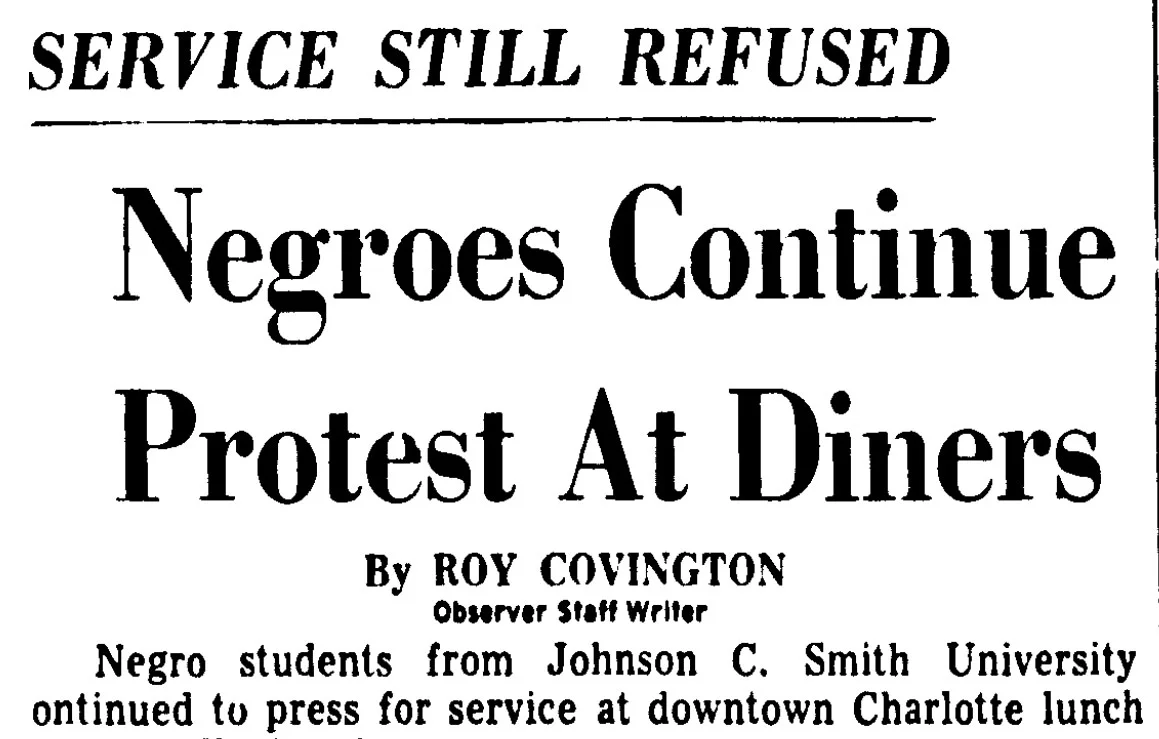 Feb. 11, 1960 "Negroes Continue Protest at Diners"