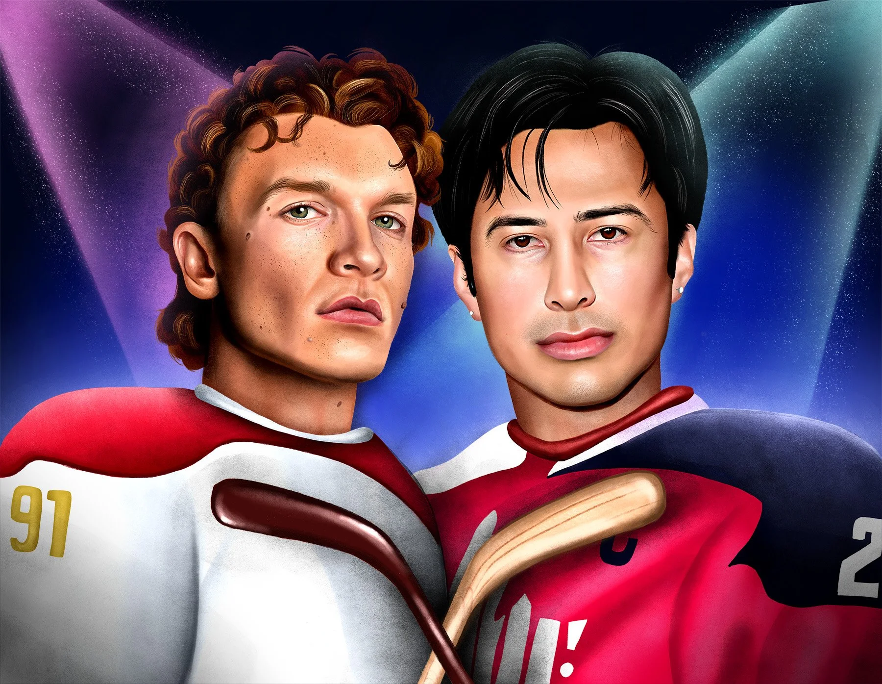 Heated Rivalry Key Art personal project