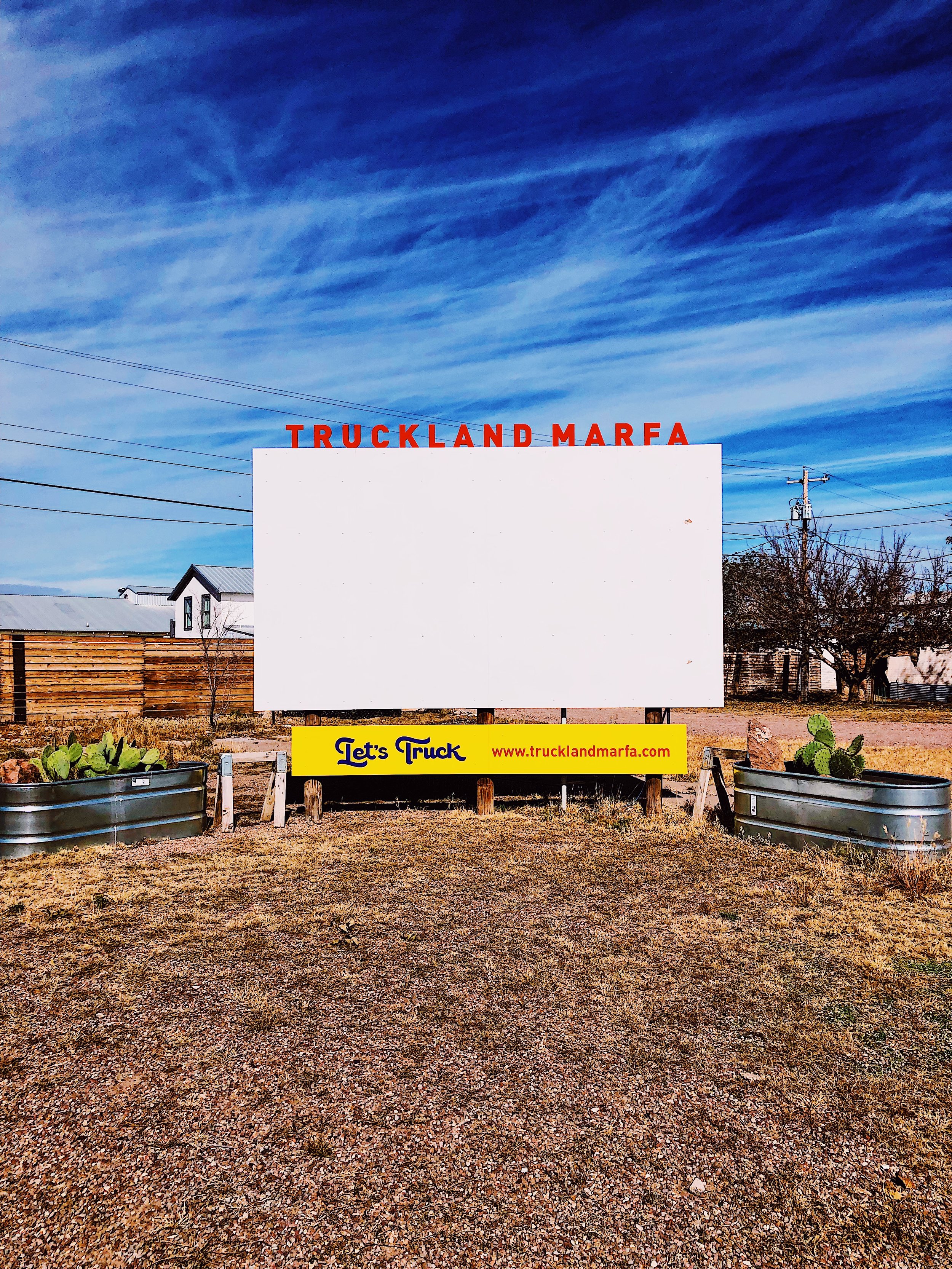 Let’s Truck! This area is used for outdoor movie screenings and other community gatherings.
