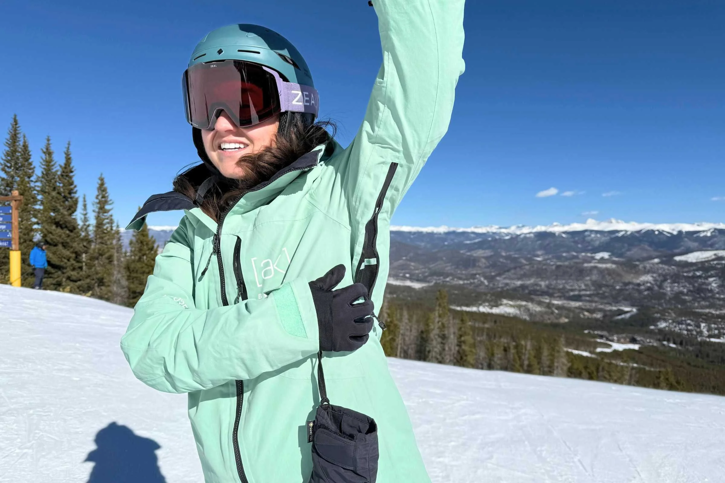 Lined Pit zips open on the Burton Embark Insulated snowboard jacket  for ventilation