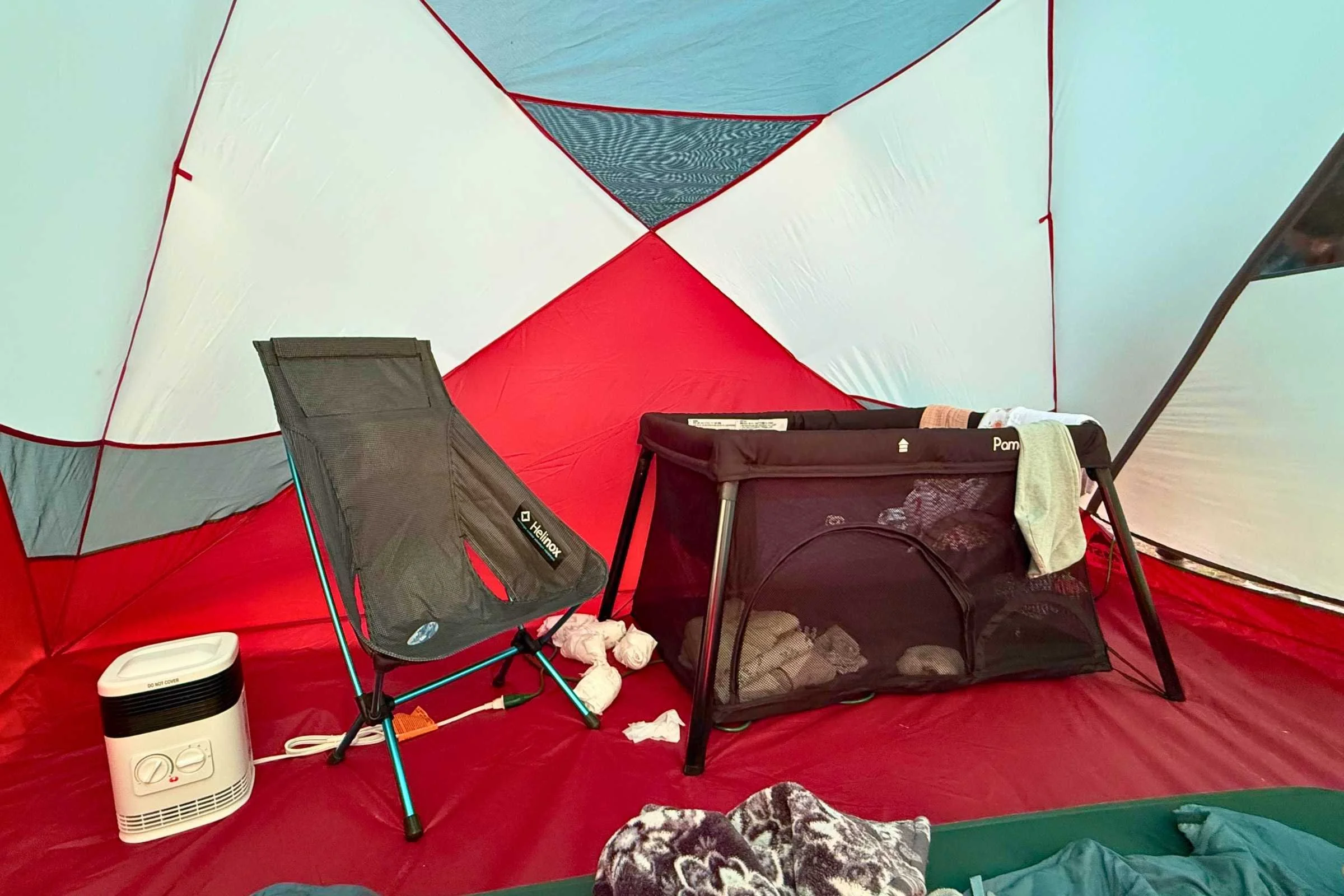 Car camping with a baby looks different than your average setup. Photo courtesy Erica Zazo