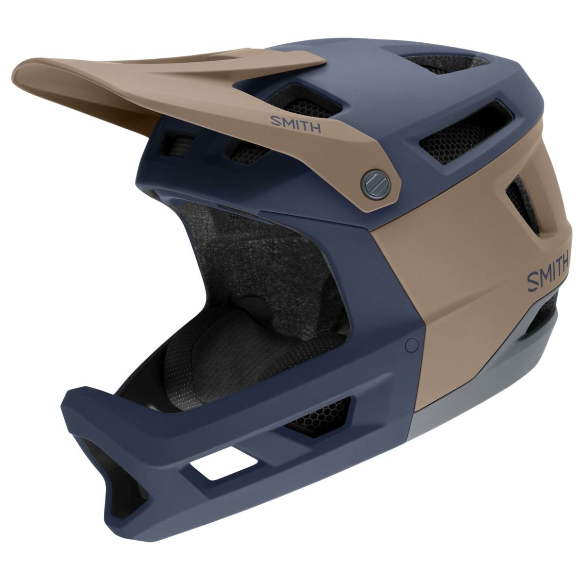 Smith Mainline Mips MTB Helmet in navy blue and taupe colorway.