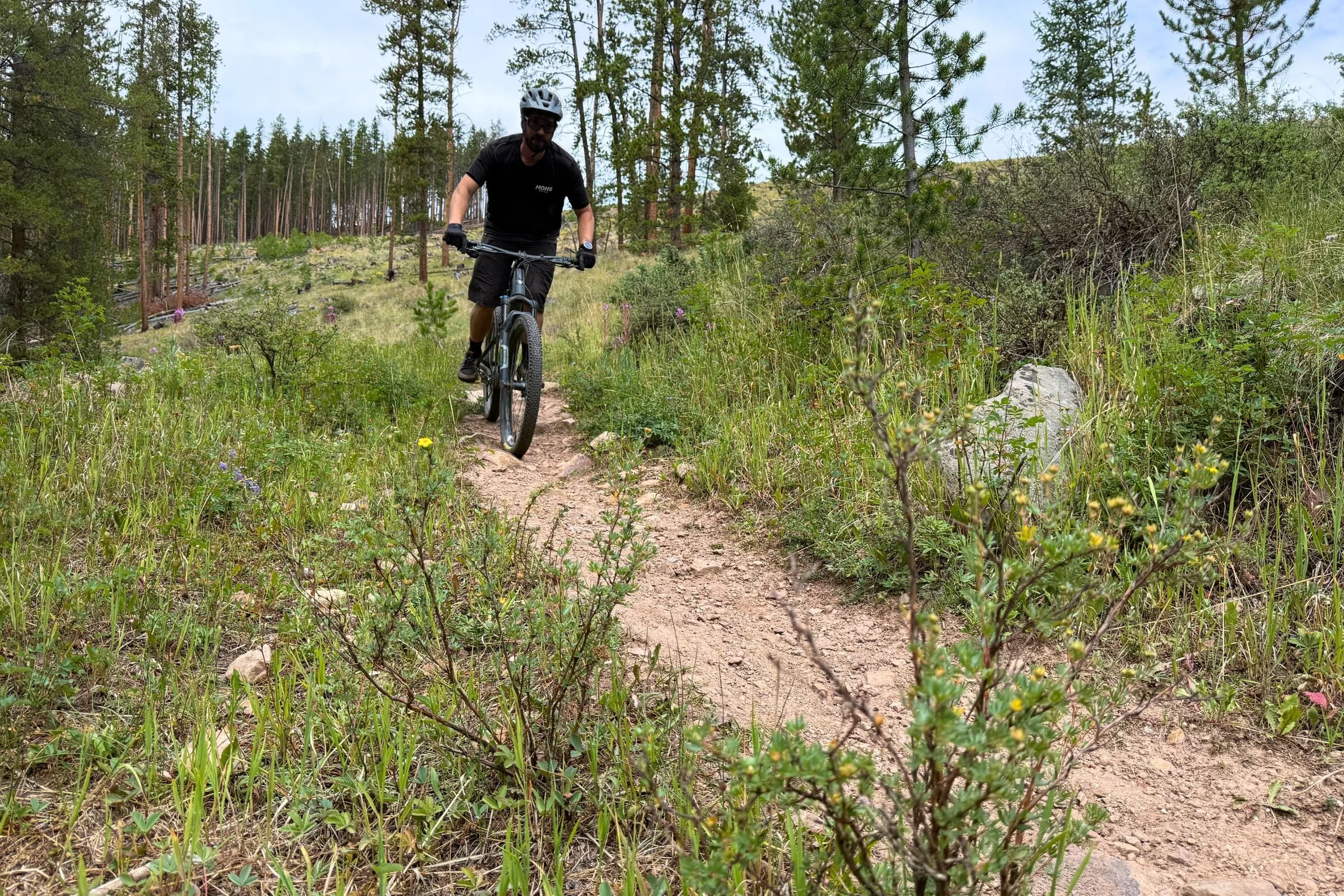 The Giro Fixture  Mips II stayed solid on our men’s tester during fast and rough descents.