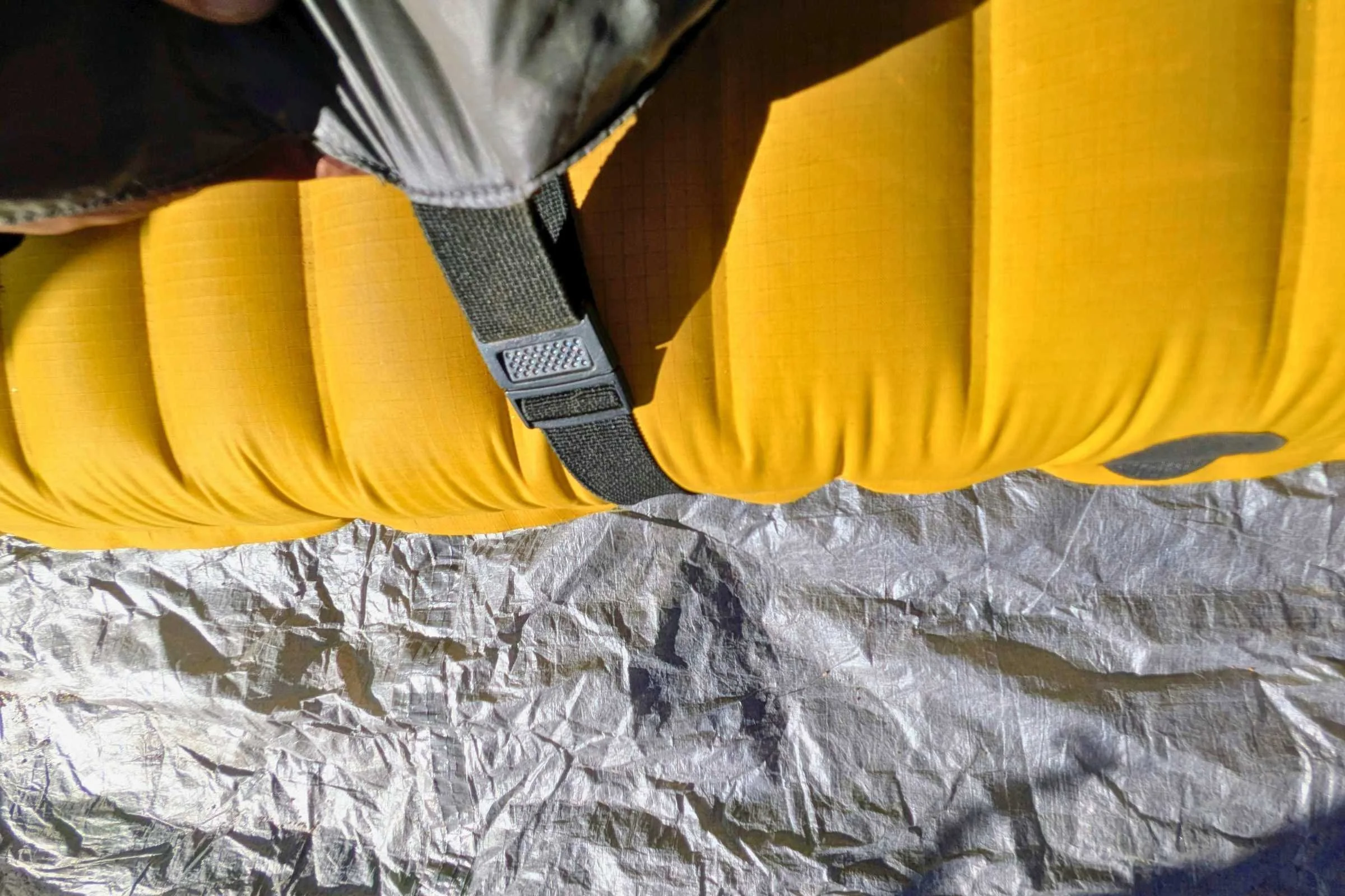 Outdoor Vitals StormLoft 15 Down TopQuilt strap and buckle