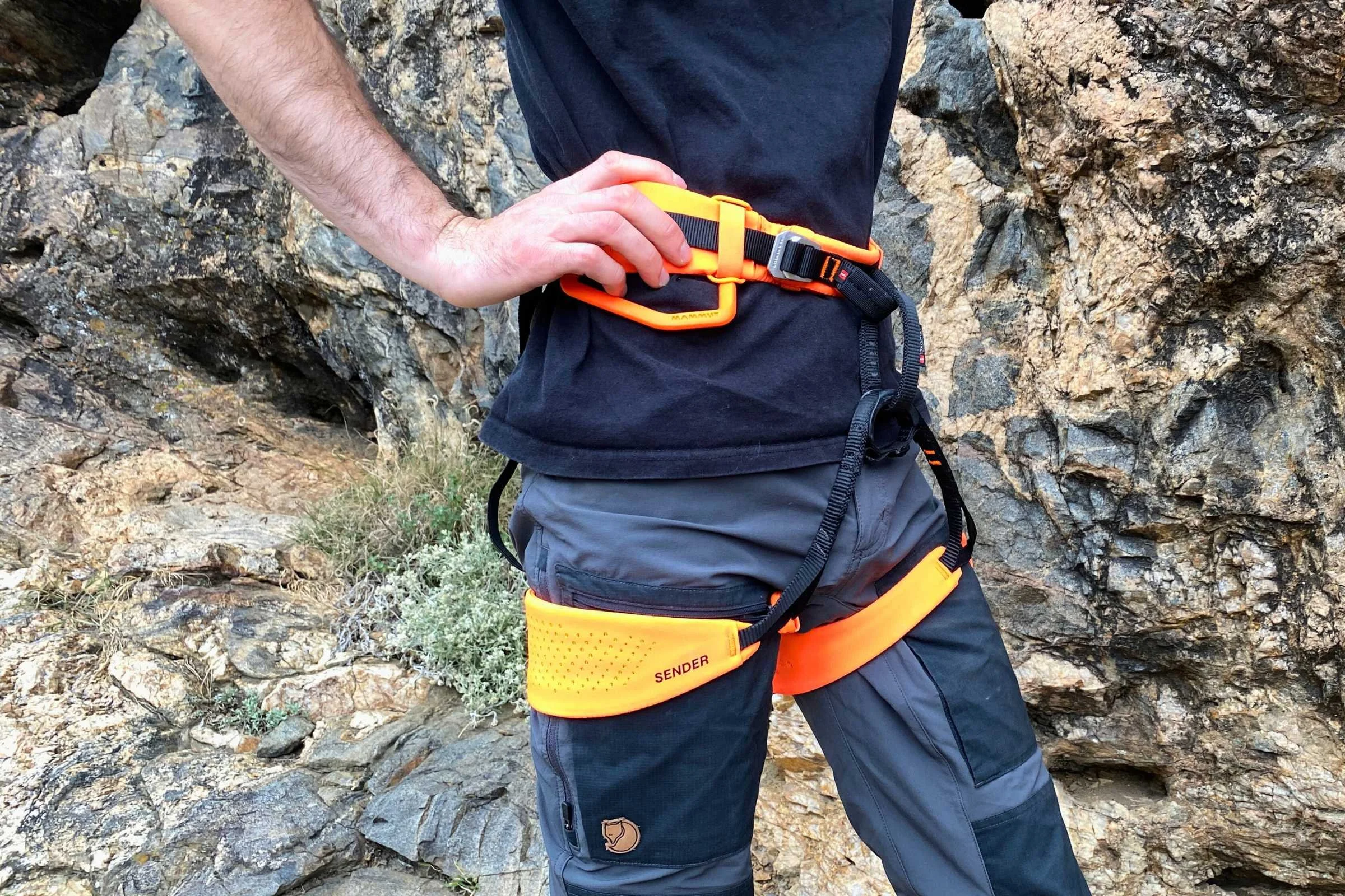 Mammut’s Sender is another great pick for sport climbing, but it only comes in unisex sizing.