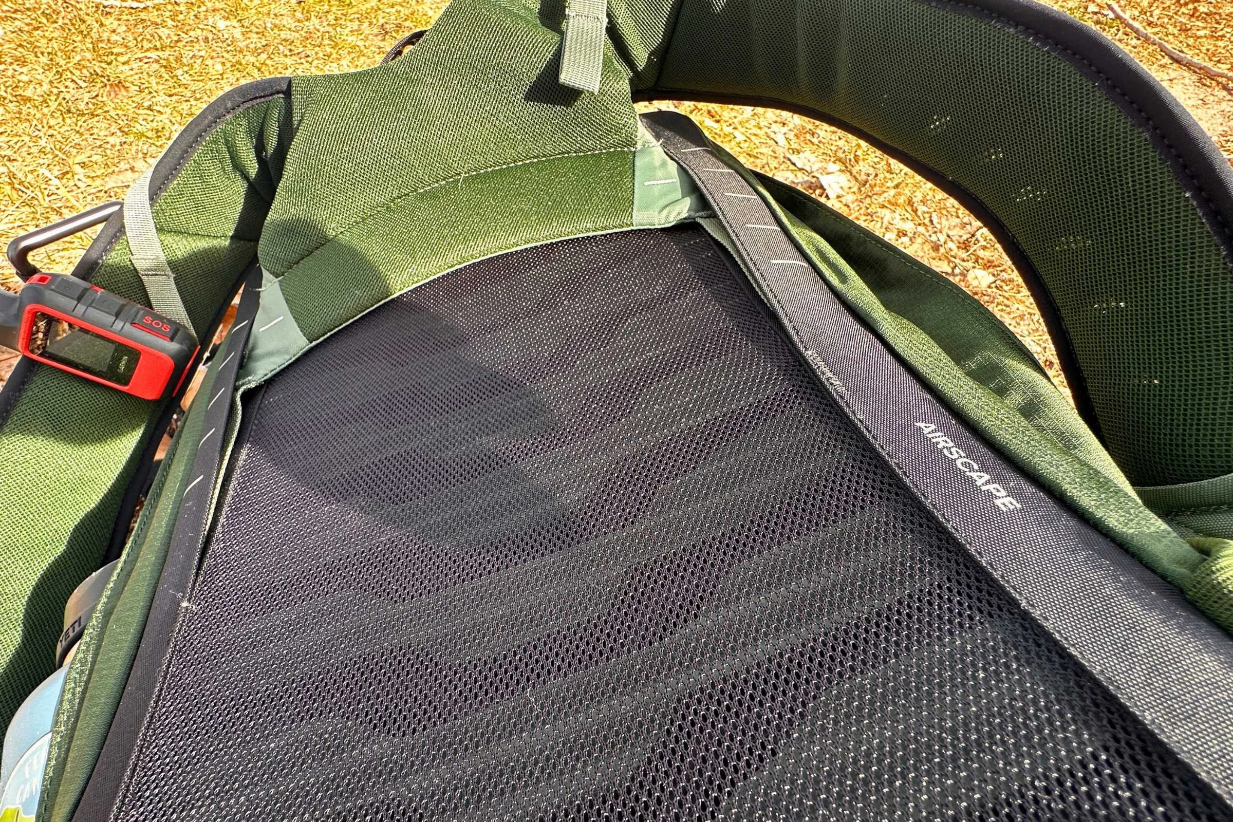 The back panel of the Osprey Talon.