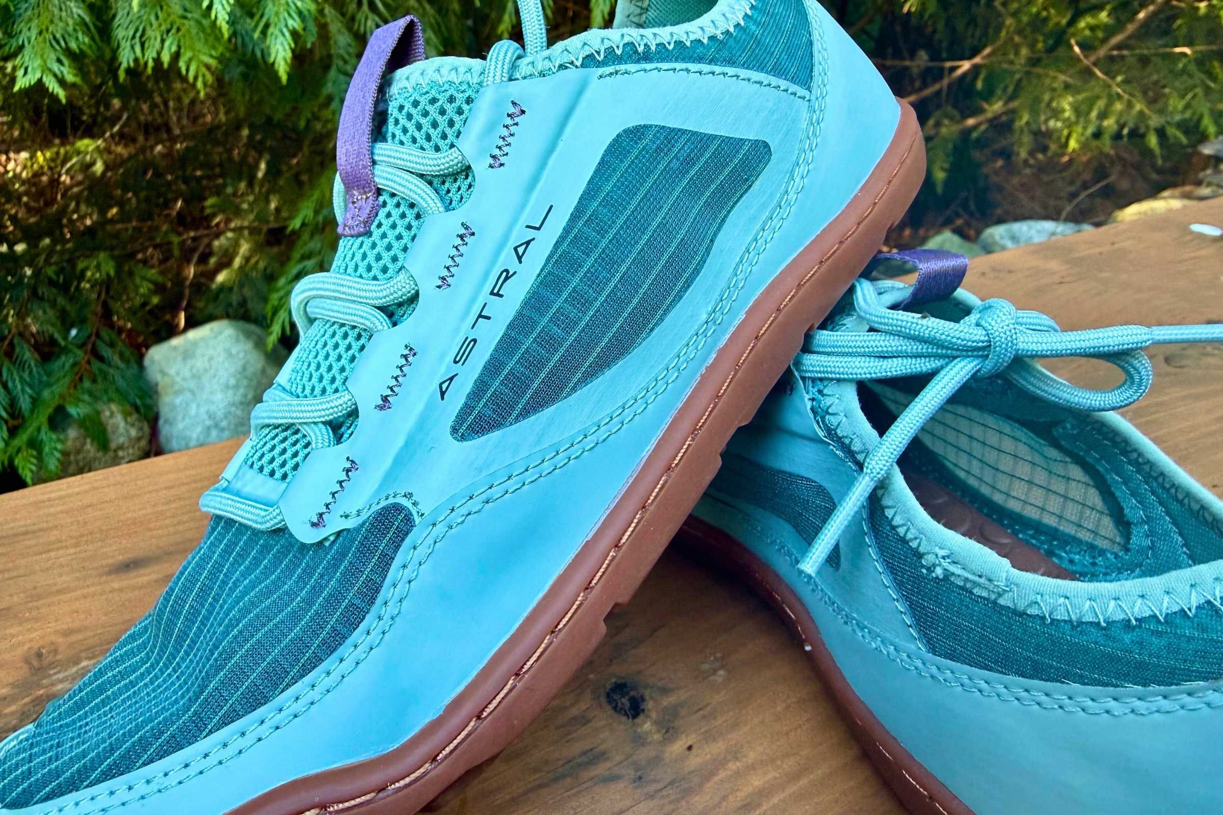 Low-profile design keeps the shoe light and flexible when fully soaked. Photo by Ebony Roberts