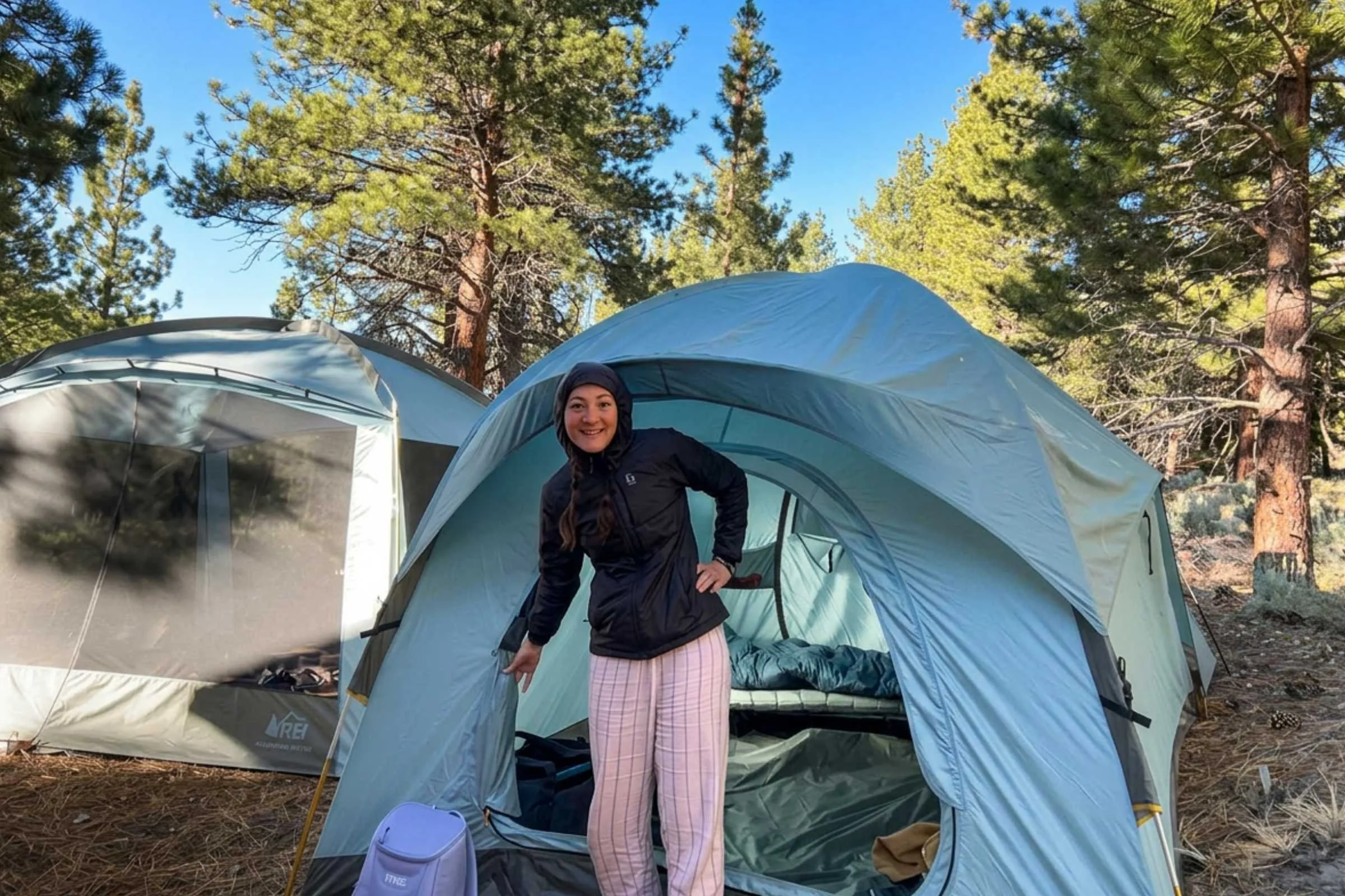 REI Co-op Westward 6 Tent front view setup