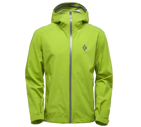 The front of the Black Diamond Stormline Stretch jacket.