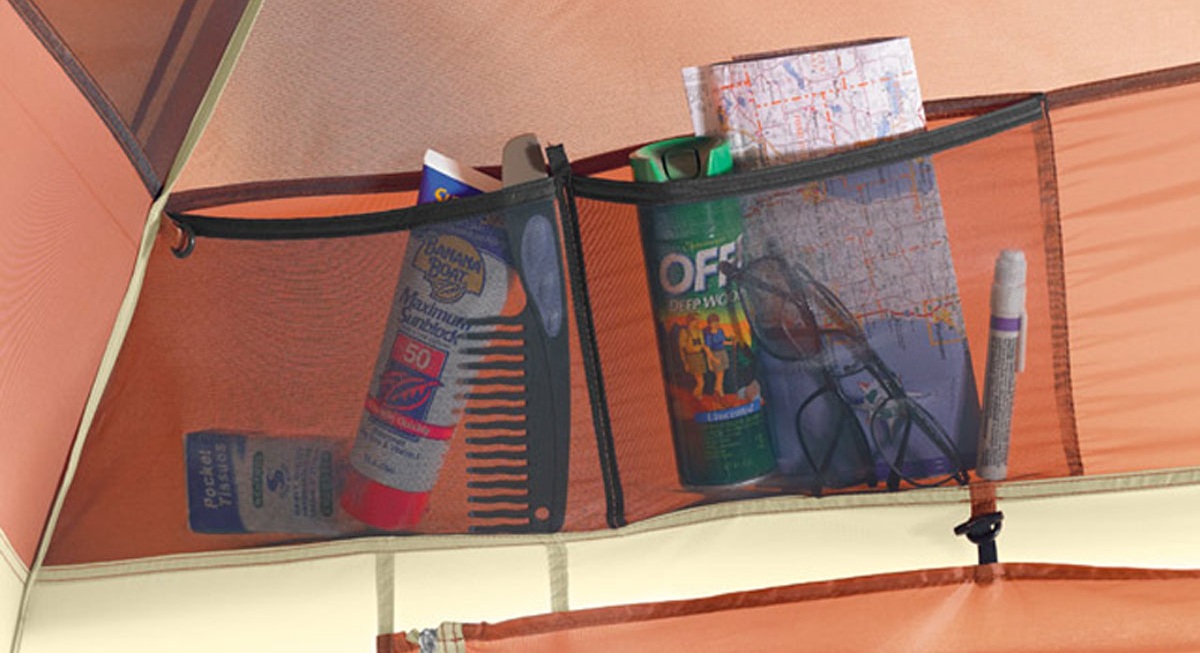 The Eureka Copper Canyon has generous low storage pockets, which are helpful for for floor sleepers to access items like headlamps, glasses, and midnight chocolate bars.