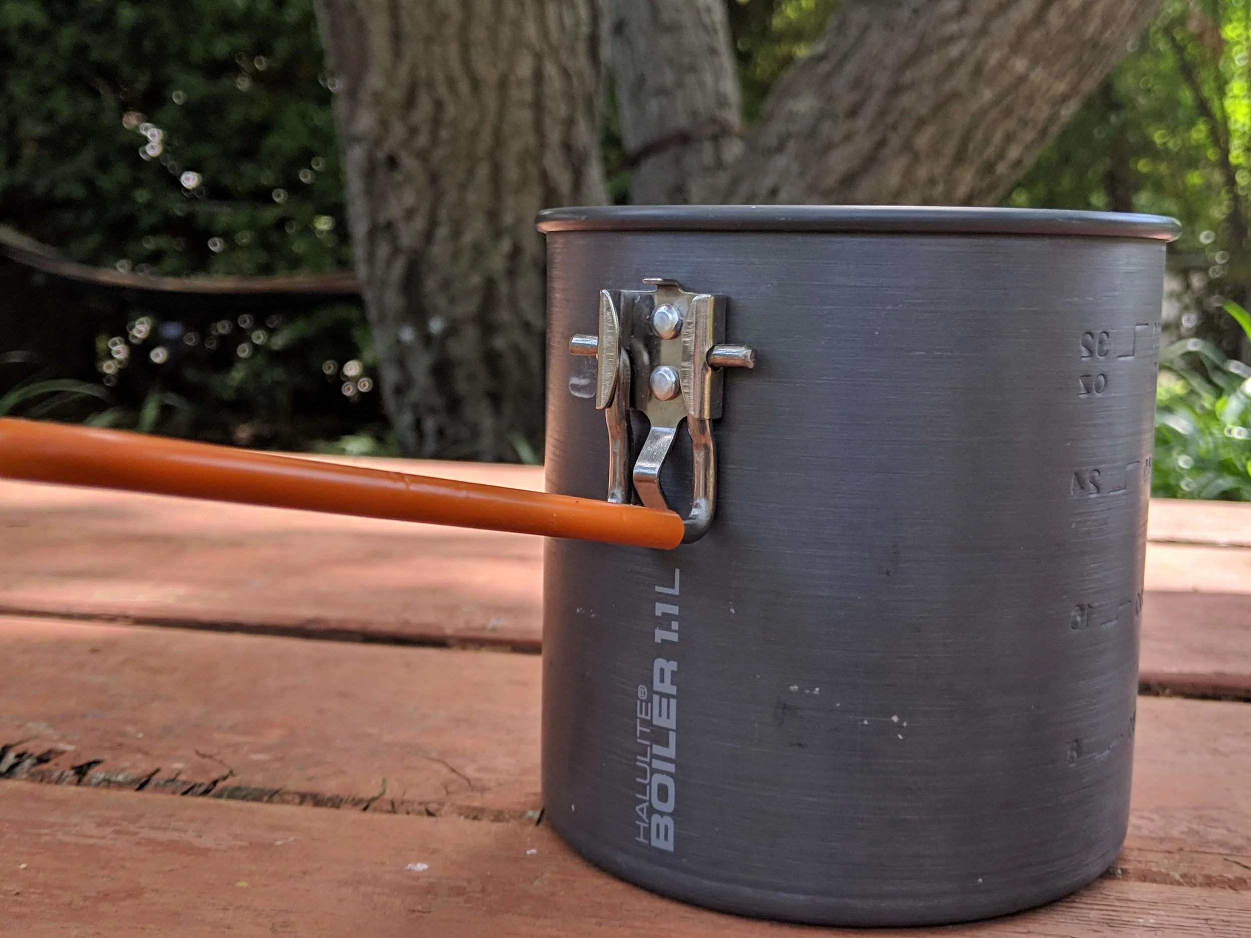 backpacking pot size for two