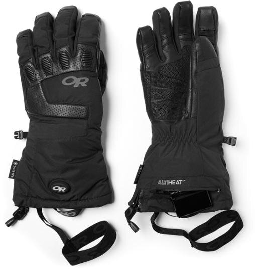 ETC Force 10 Winter Waterproof Windproof and Breathable Gloves In Black 