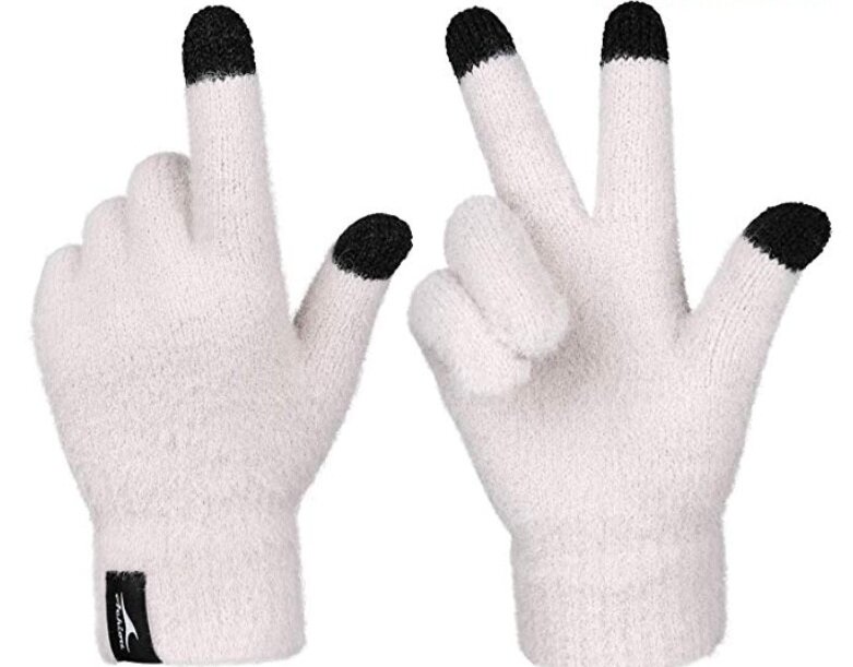 HZHY Mens Touchscreen Gloves,Winter Warm Knit Gloves with Soft Lining,Thermal Gloves for Men and Women