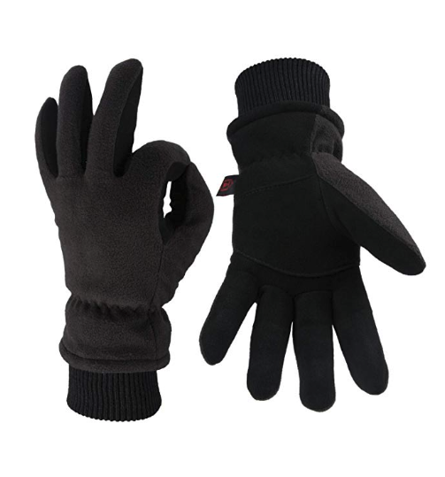 Mens Winter Thermal Warm Waterproof Ski Snowboarding Driving Work Gloves Mitten 