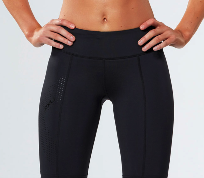 Women Sport Compression Shorts Athletic Fitness Run Yoga Pocket Pants Black X292 