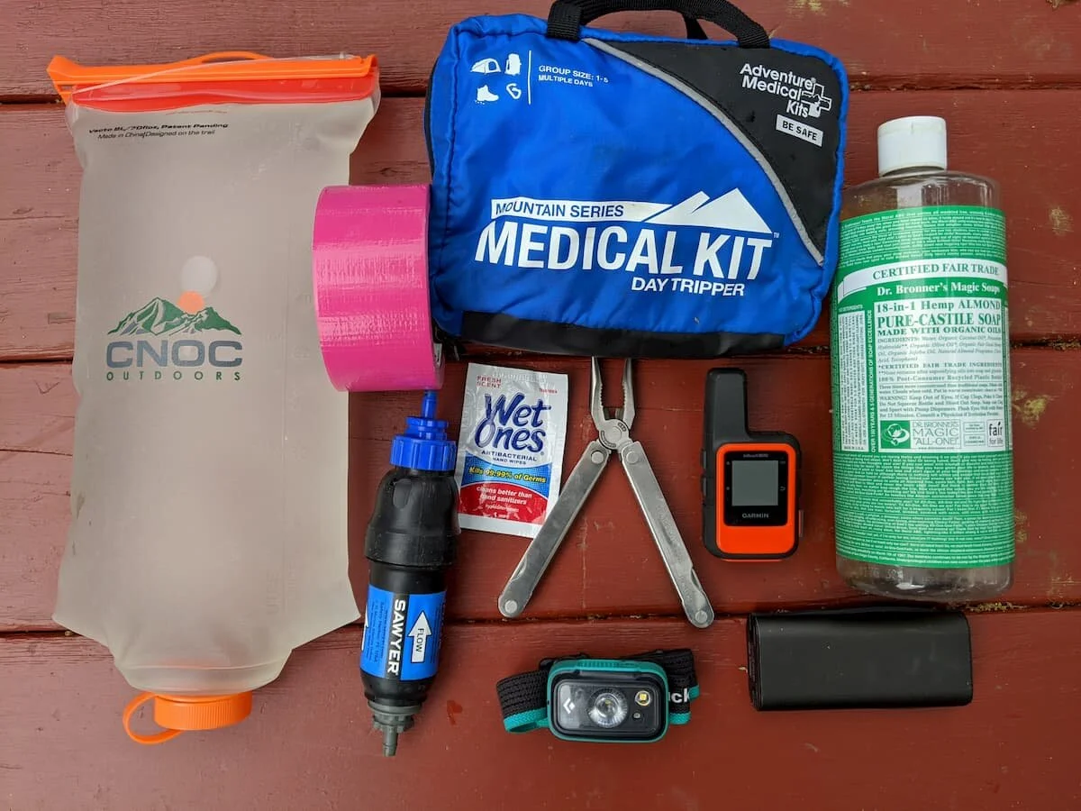 hiking safety kit
