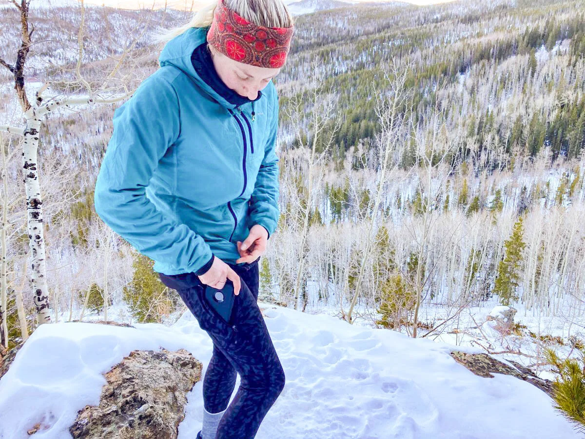 winter solstice reflective running jacket