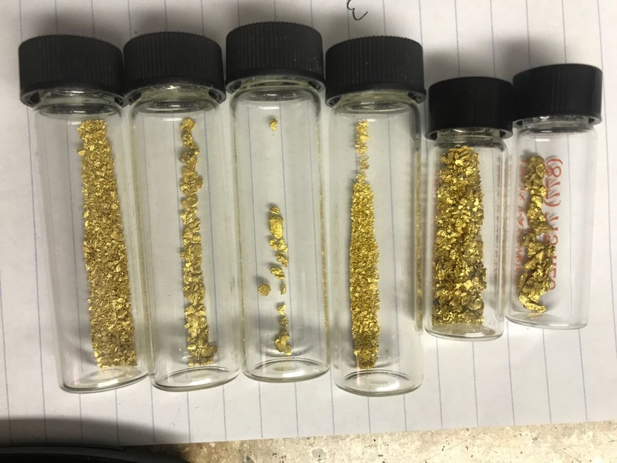 ASR Outdoor Gold Rush Gold Prospecting Pan Kit Glass Vials Testing Stone 10pc 