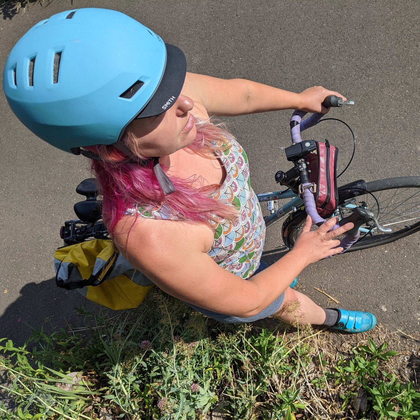 Photos 3 shows what happened to our writer's helmet after an bike accident. A bike helmet can literally save your life. ⁠
⁠
Whether you&rsquo;re commuting, biking to your neighborhood grocery store, pedaling for hours, or taking the kids out for a Sa