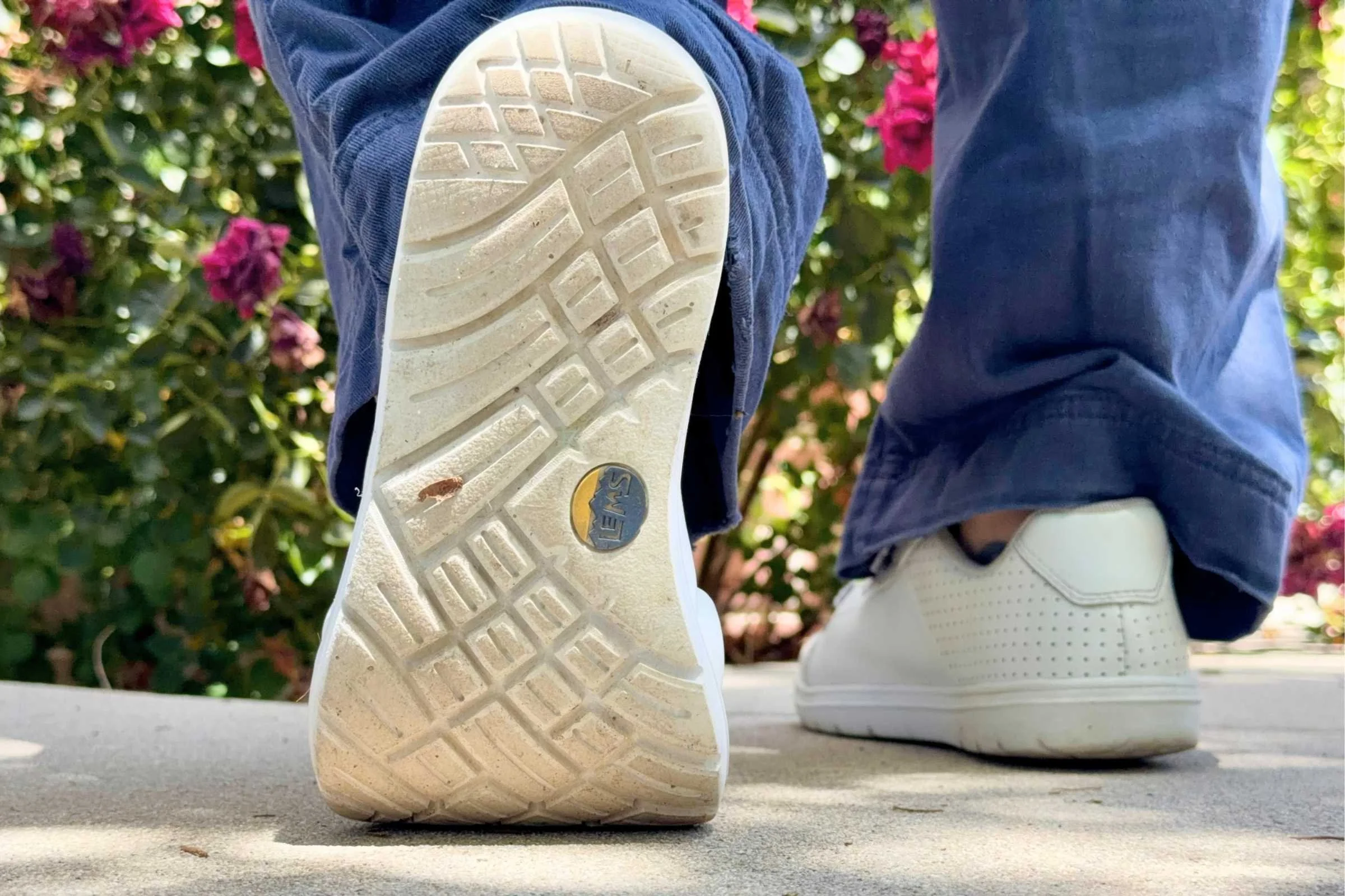 A view of the outsole and tread of the Lems Kourt.  Photo courtesy Maggie Nichols