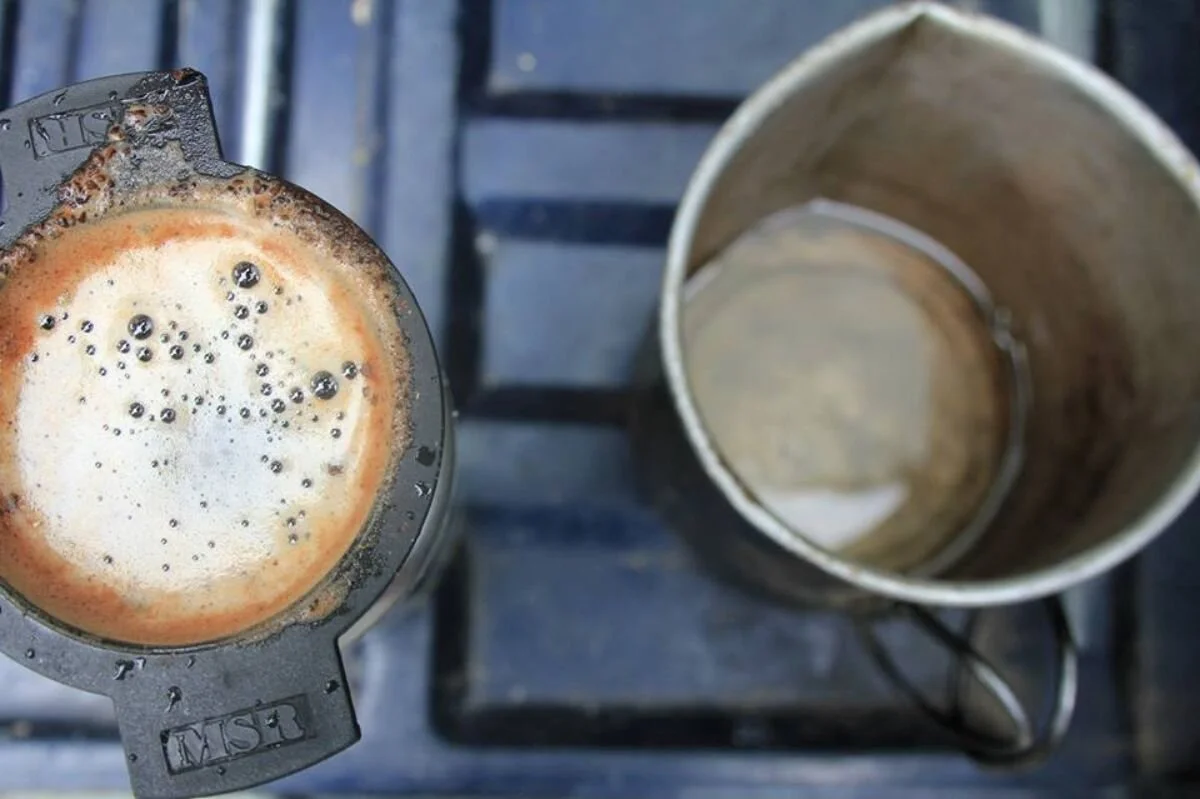 We were impressed by the quality of coffee the MSR Mugmate was able to brew. Photo courtesy Stasia Stockwell.