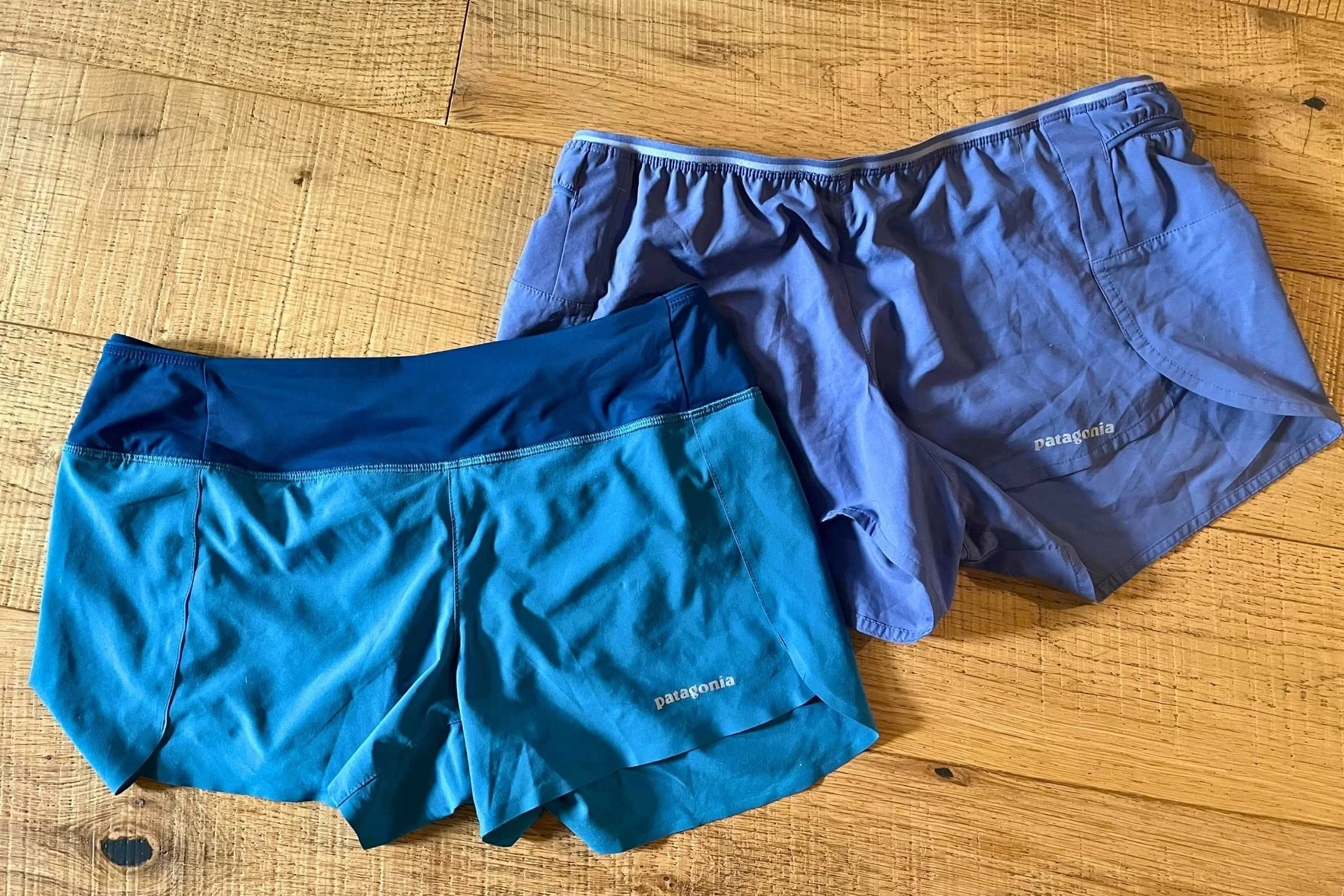 Old Patagonia Strider Pro (back) compared to the new Patagonia Strider Pro (front)