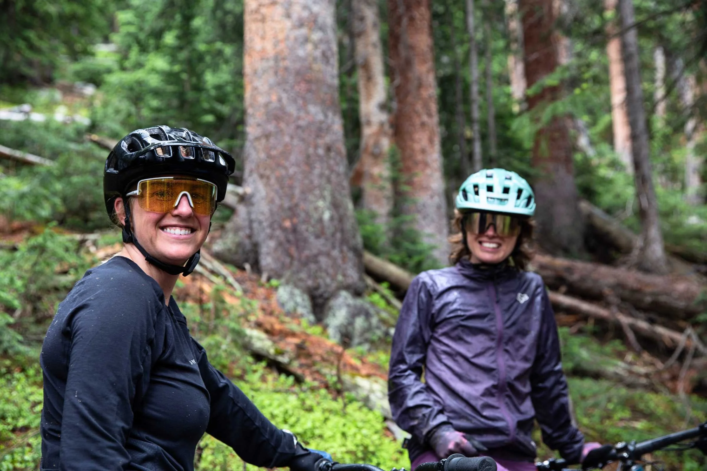 The author tested the Terra in ideal conditions—riding in the trees on a gray, drizzly day. It’s just what these sunglasses were made for. Photo by Tom Callaghan.