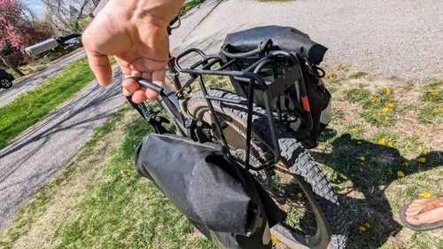 A set of panniers won’t hang as far off the sides of your bike with the Axiom Streamliner, making it slightly more aerodynamic and better for tight spaces. 