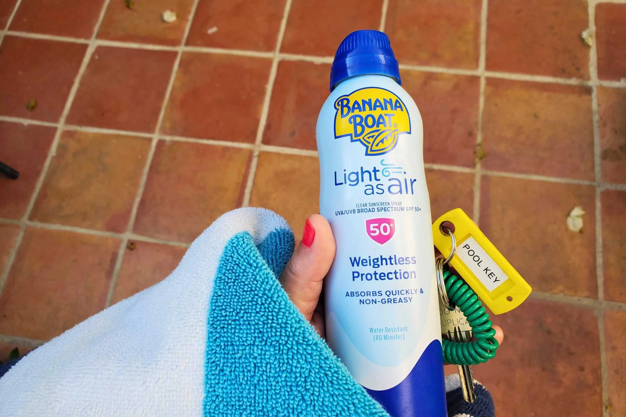   We enjoyed Banana Boat Light As Air Spray SPF 50 for its smooth, concentrated application and matte, non-oily finish. We also appreciated its easily-depressed applicator button and matte bottle, which made it easier to grip.  