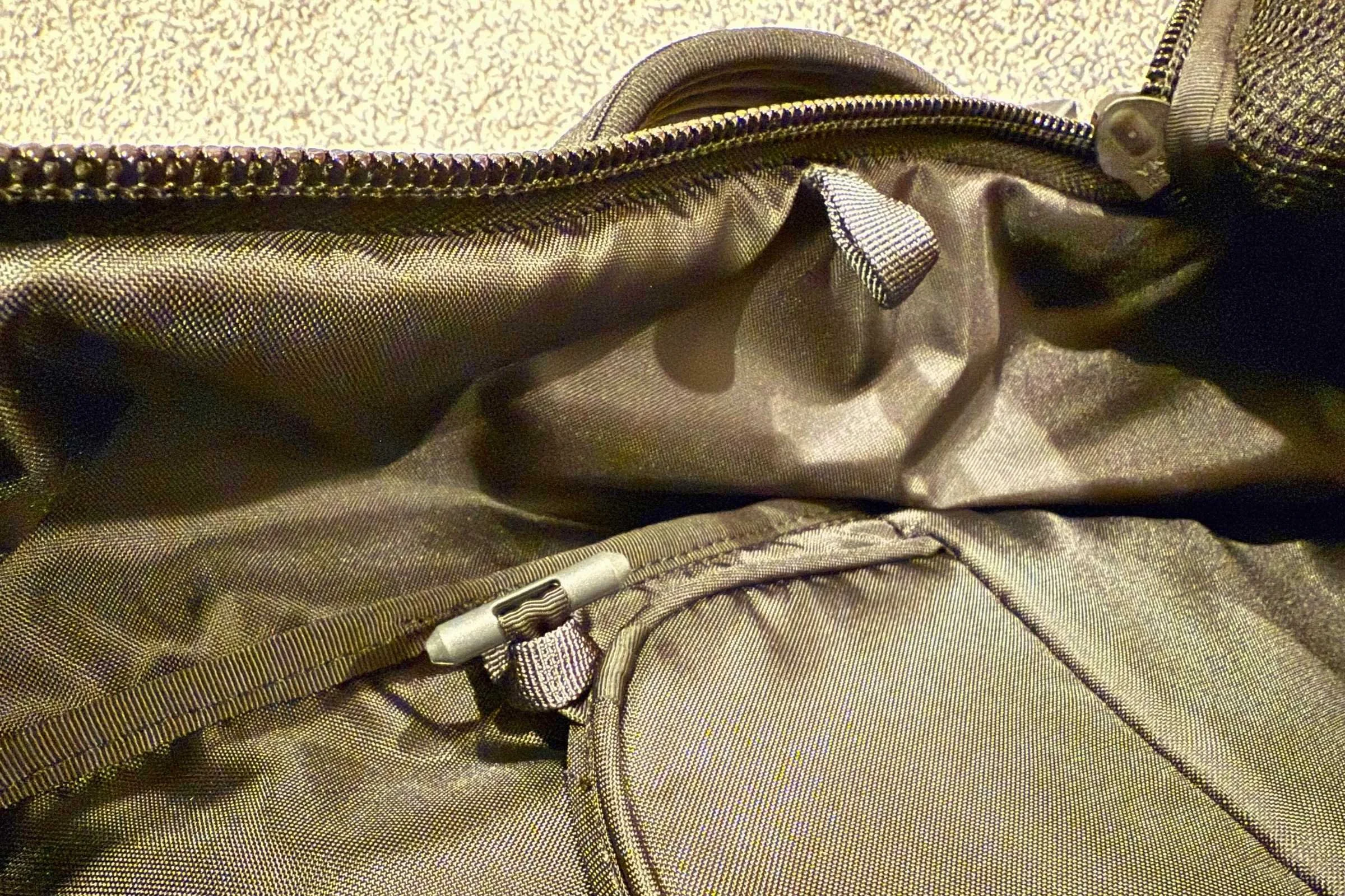 The inside of The North Face Base Camp Voyager