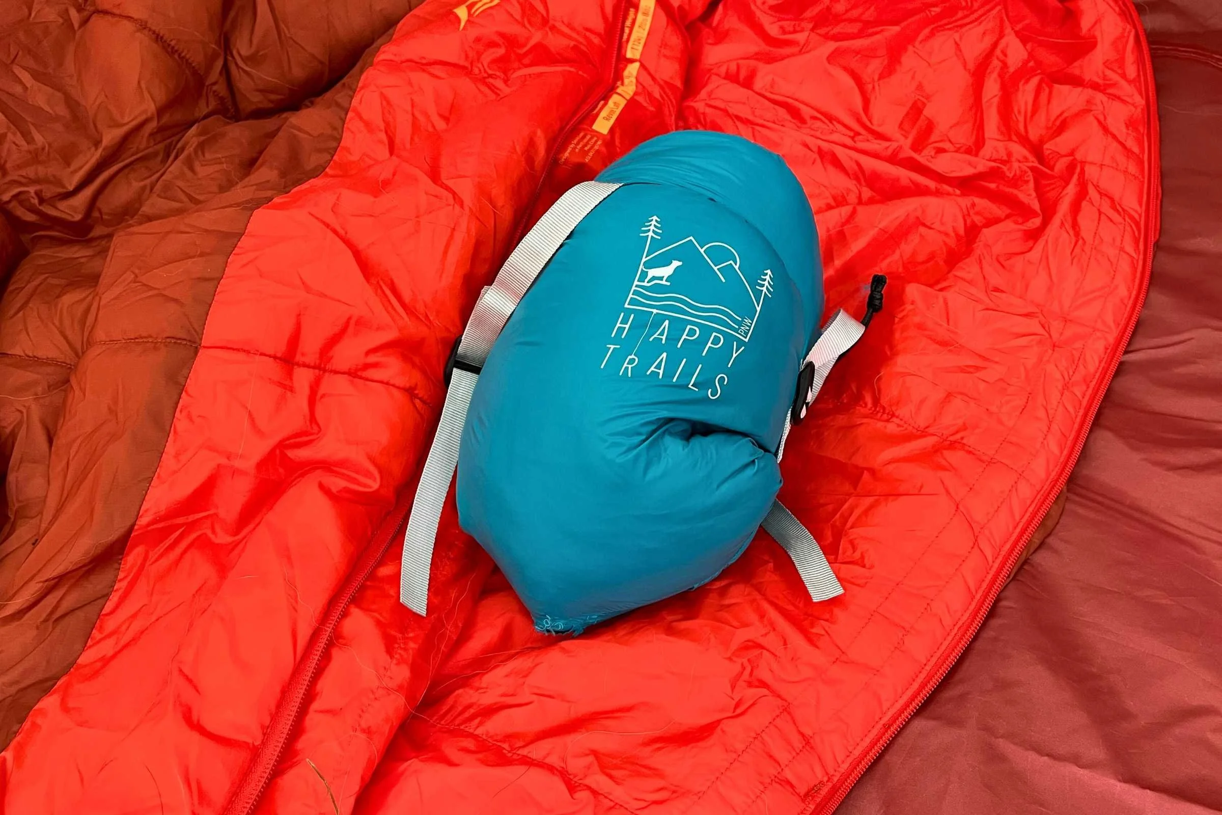 The Happy Trails bag packs down extremely small, but one of the compression straps on the stuff sack broke during testing. Photo by Jae Thomas