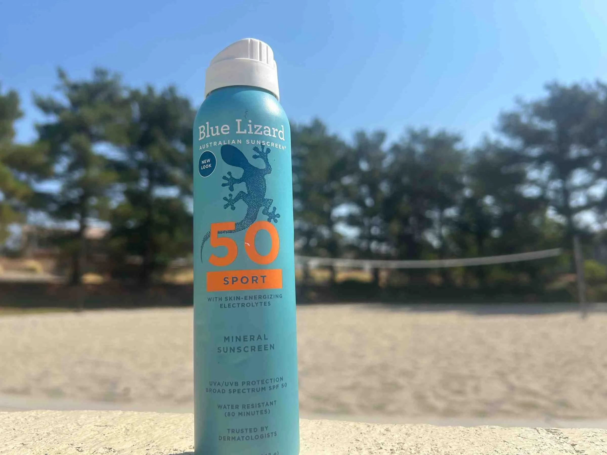  The Blue Lizard Sport spray sunscreen is our winner for best mineral sunscreen spray. 
