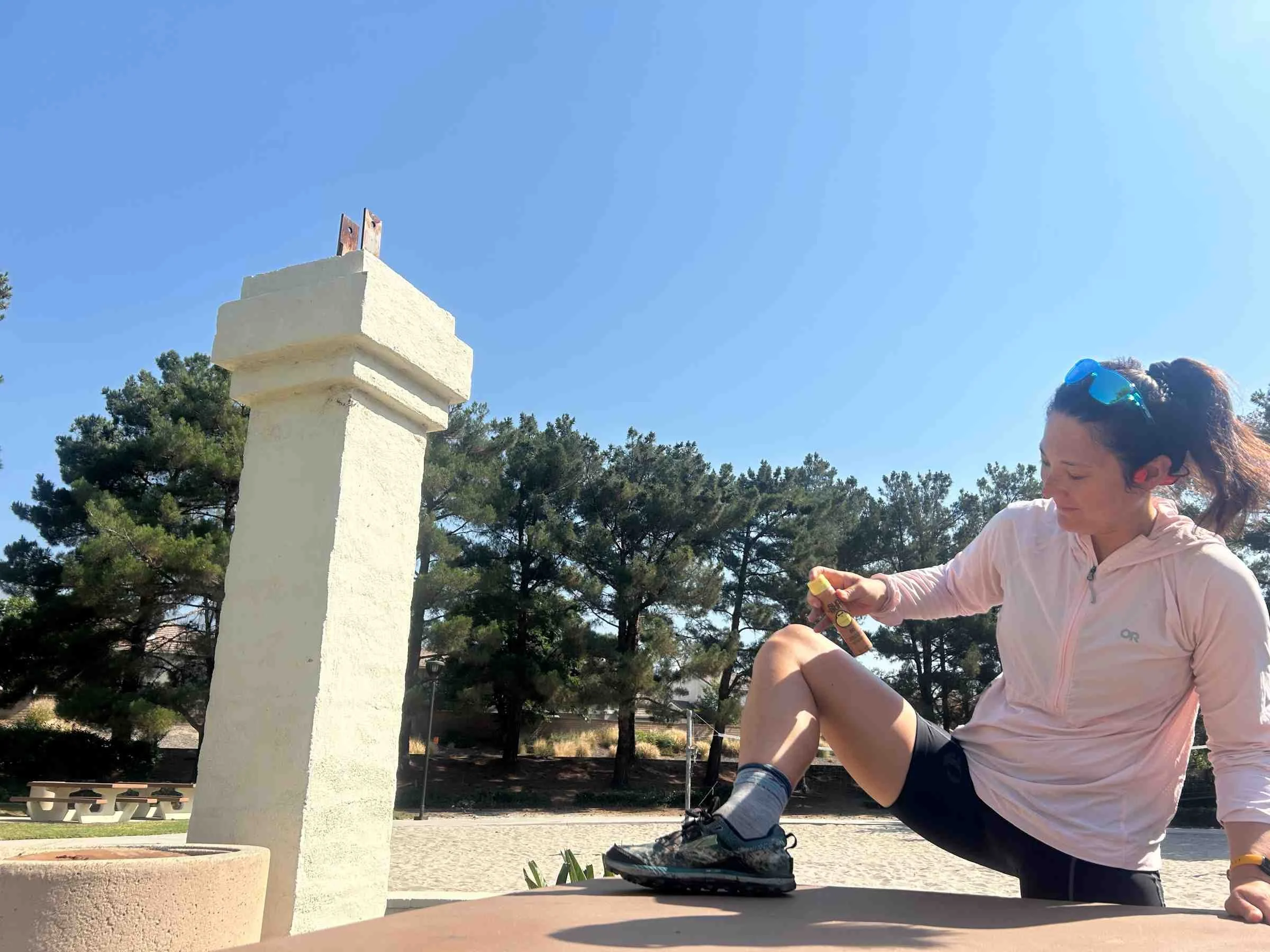  The Sun Bum Mini sunscreen spray is small enough to fit in a bike jersey pocket or bike seat bag, so you can bring it with you even on trips where you don’t want to bring much stuff. 