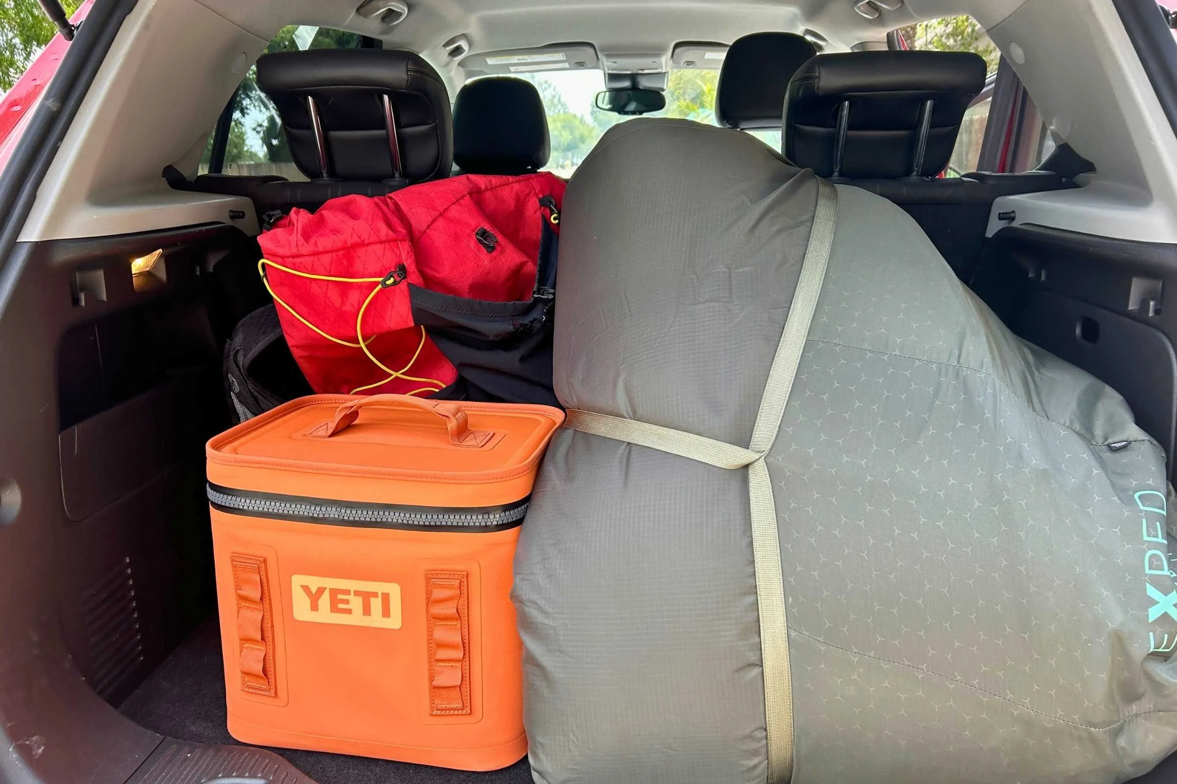 YETI Hopper Flip in the back of a car
