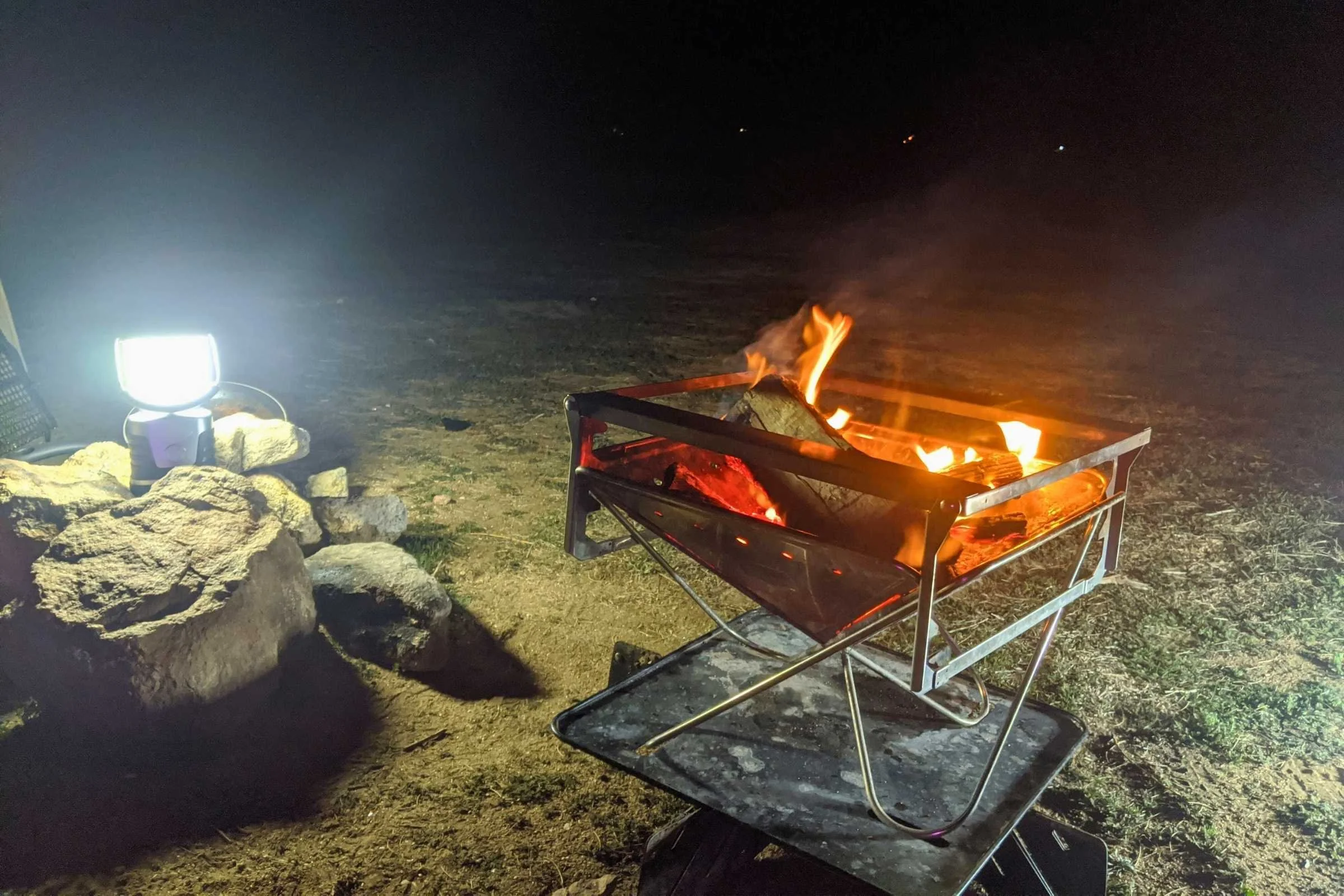 The ust 60-Day DURO is the one lantern that was bright and big enough to illuminate the area around camp.