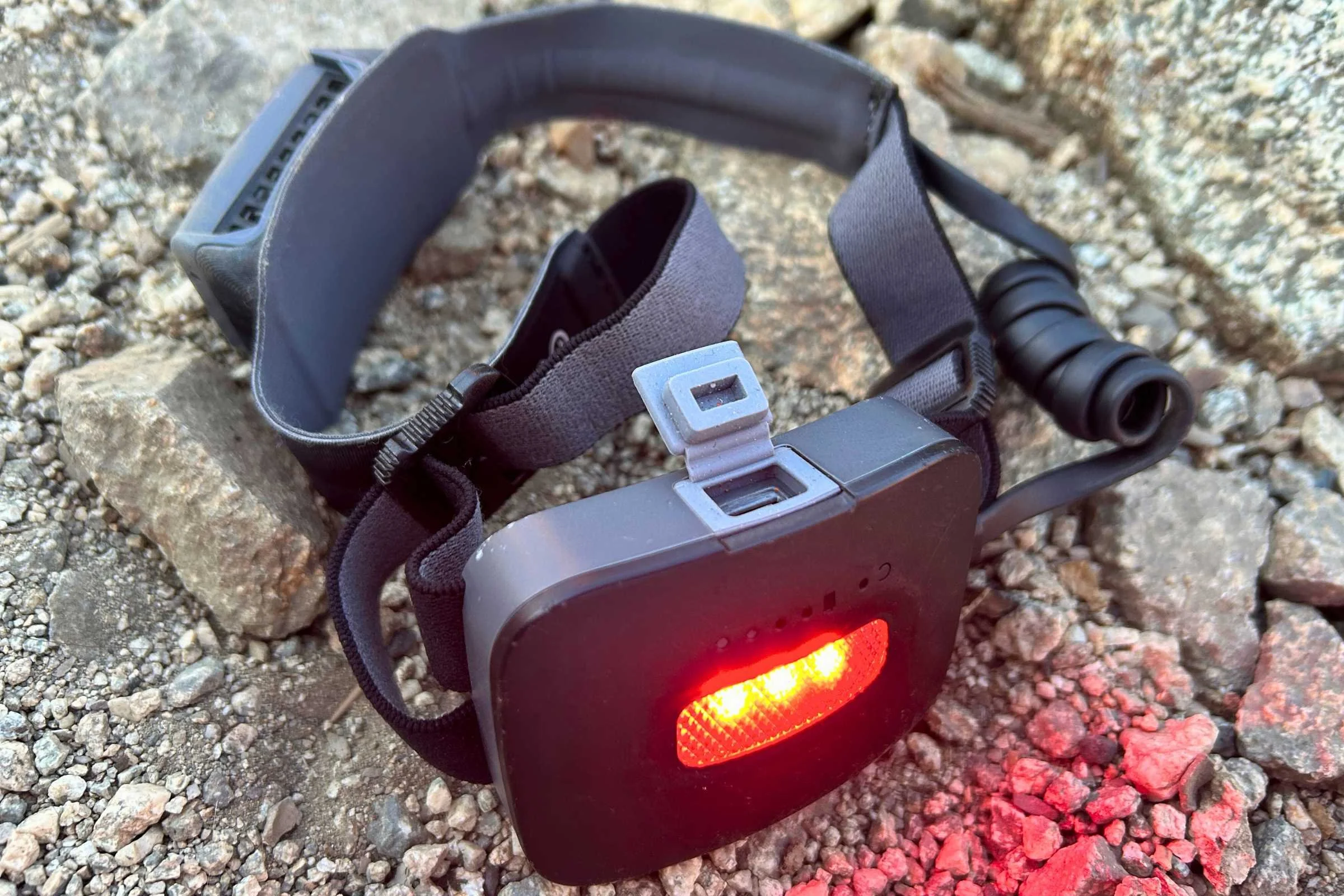 Testing the effectiveness of the red light on the BioLite 800 Pro headlamp