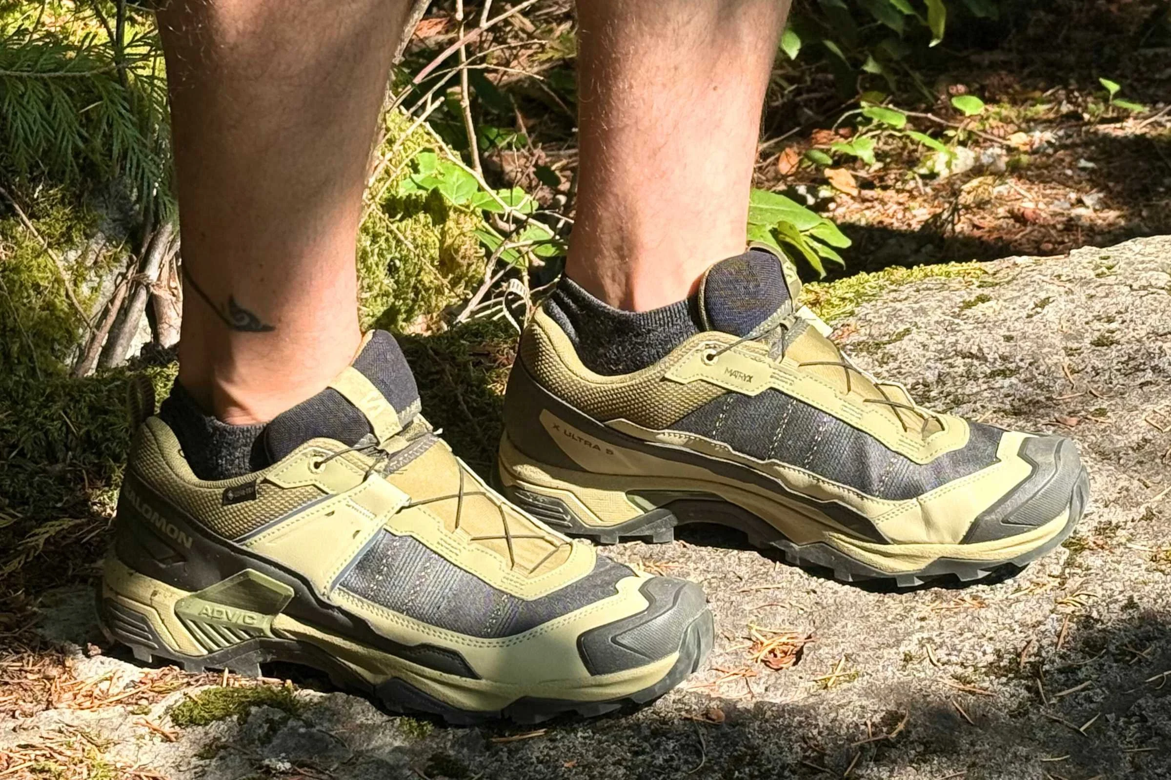 Testing the X Ultra 5 GTX hiking shoes on trails around Squamish, B.C. Photo by Ebony Roberts