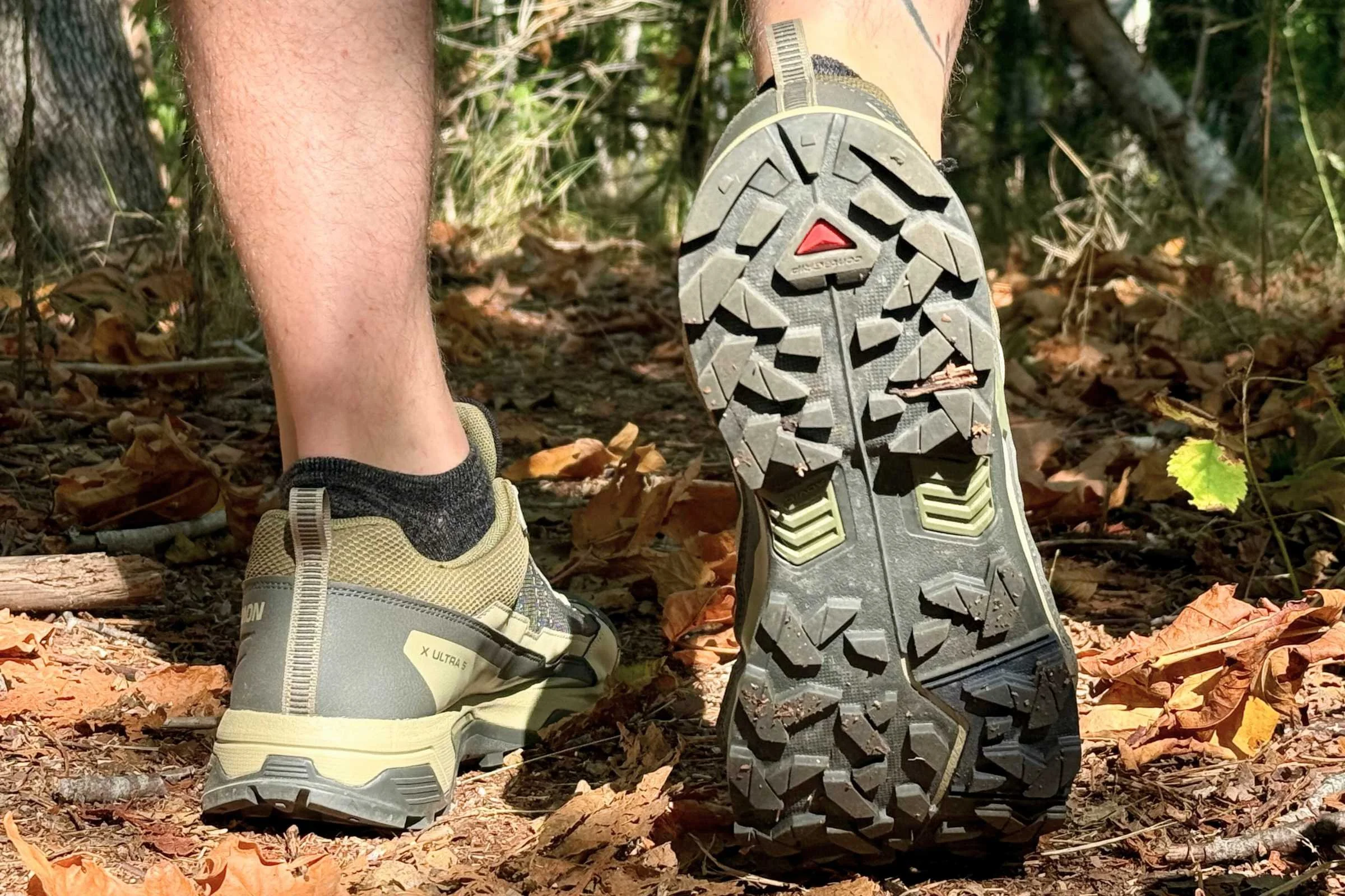 After around 50 miles, the outsoles have barely begun to wear down. Photo by Ebony Roberts