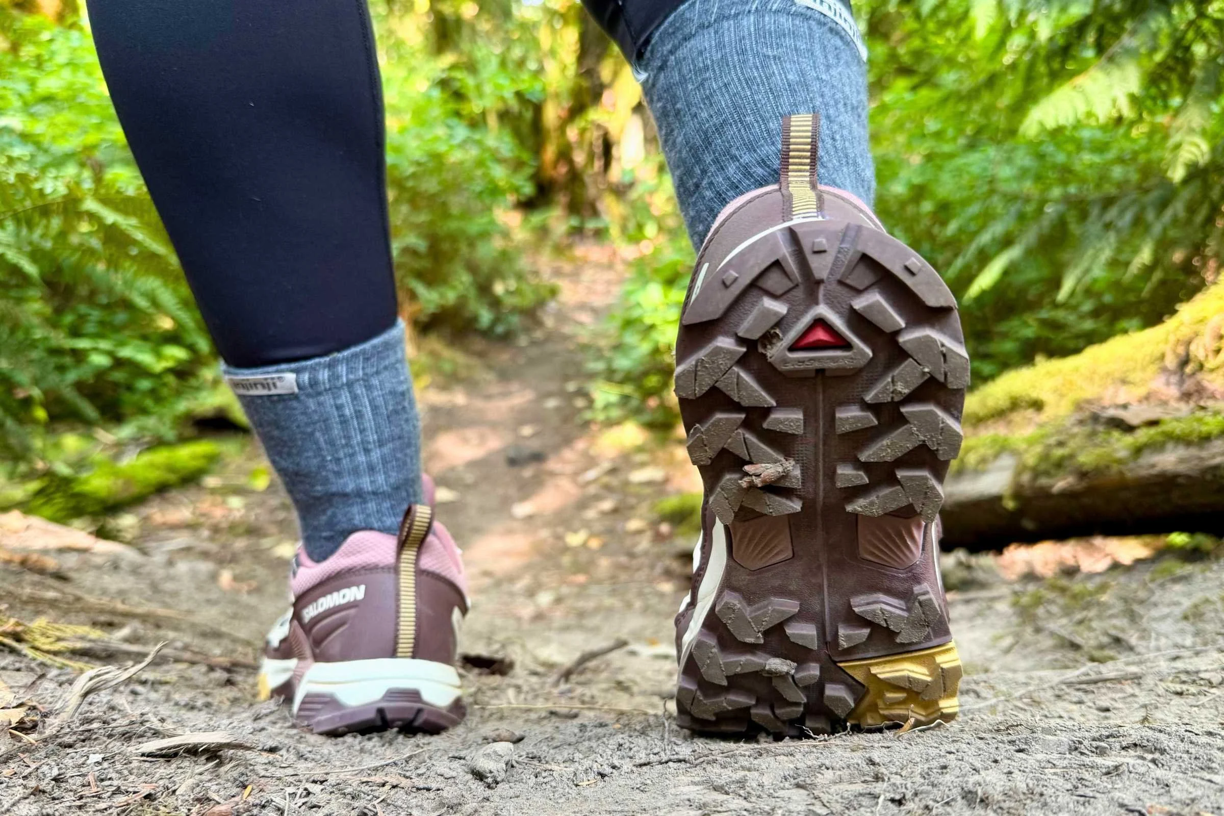 The Contagrip outsole did its job on slick, mossy rocks. Photo by Steve Redmond