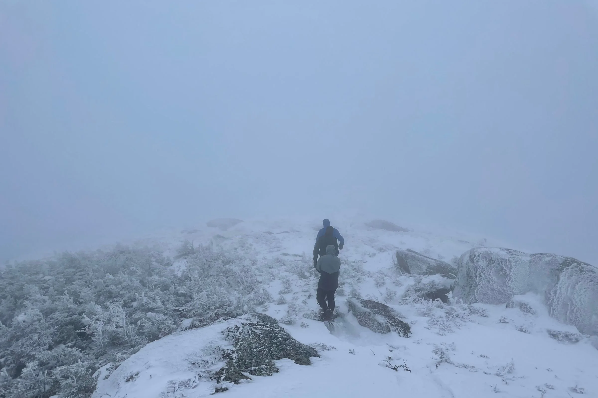   Winter hiking is beautiful but tough, and insulated boots are key to staying safe and sound!   Photo by David Lazar.  