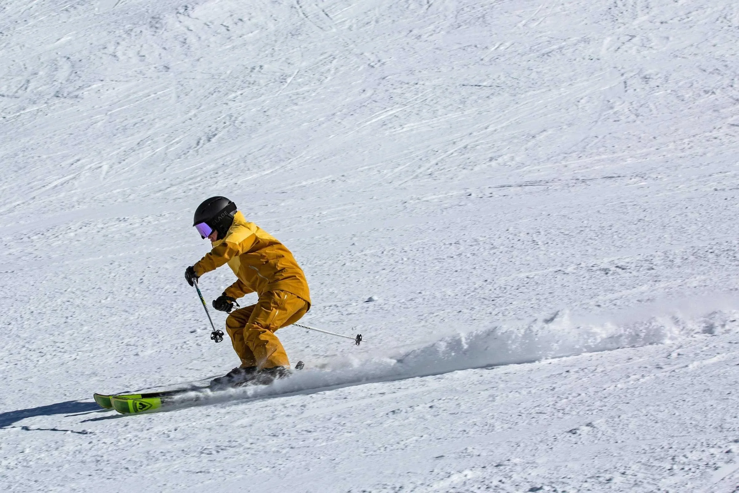   We had multiple testers ski the Rossignol Arcade 88 in firm spring conditions in Colorado.   Photo by Tom Callaghan.  