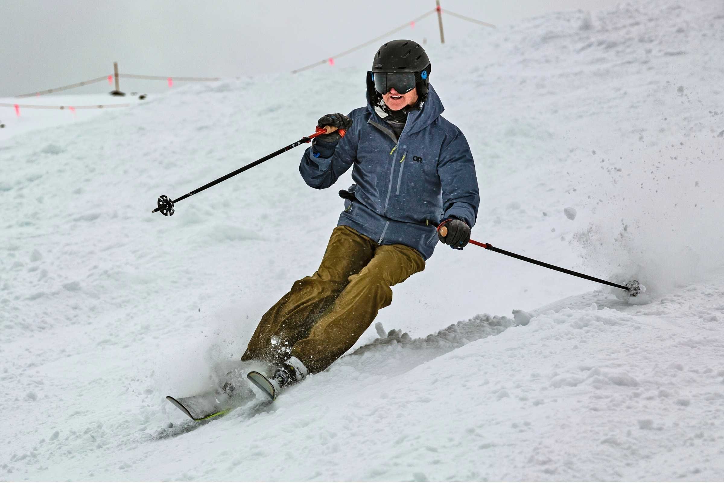   The Rossignol Sender Soul 102 is a great ski for progressing beginner and intermediate skiers who want to spend more time in the powder and soft snow.   Photo by Jon Stockwell.  