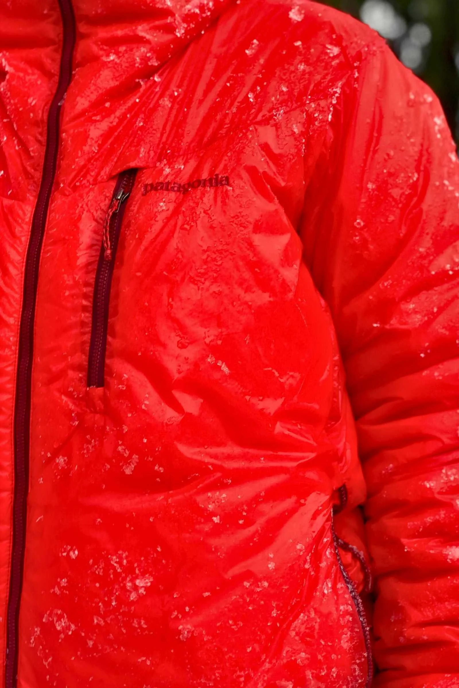   The Patagonia DAS Parka is a weatherproof cold weather jacket.   Photo by Adam Leckie.  