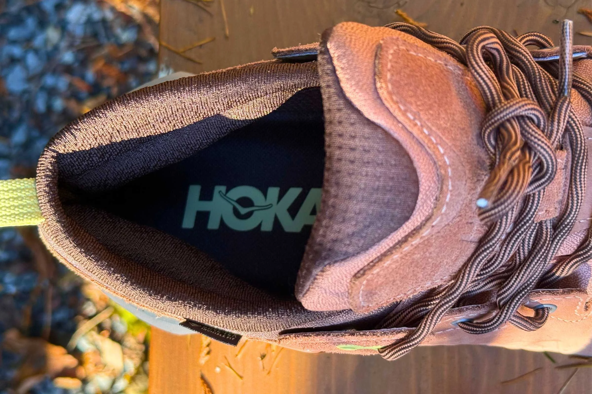   Padding on the inside helps to contour the ankle and provide support.   Photo by Ebony Roberts  