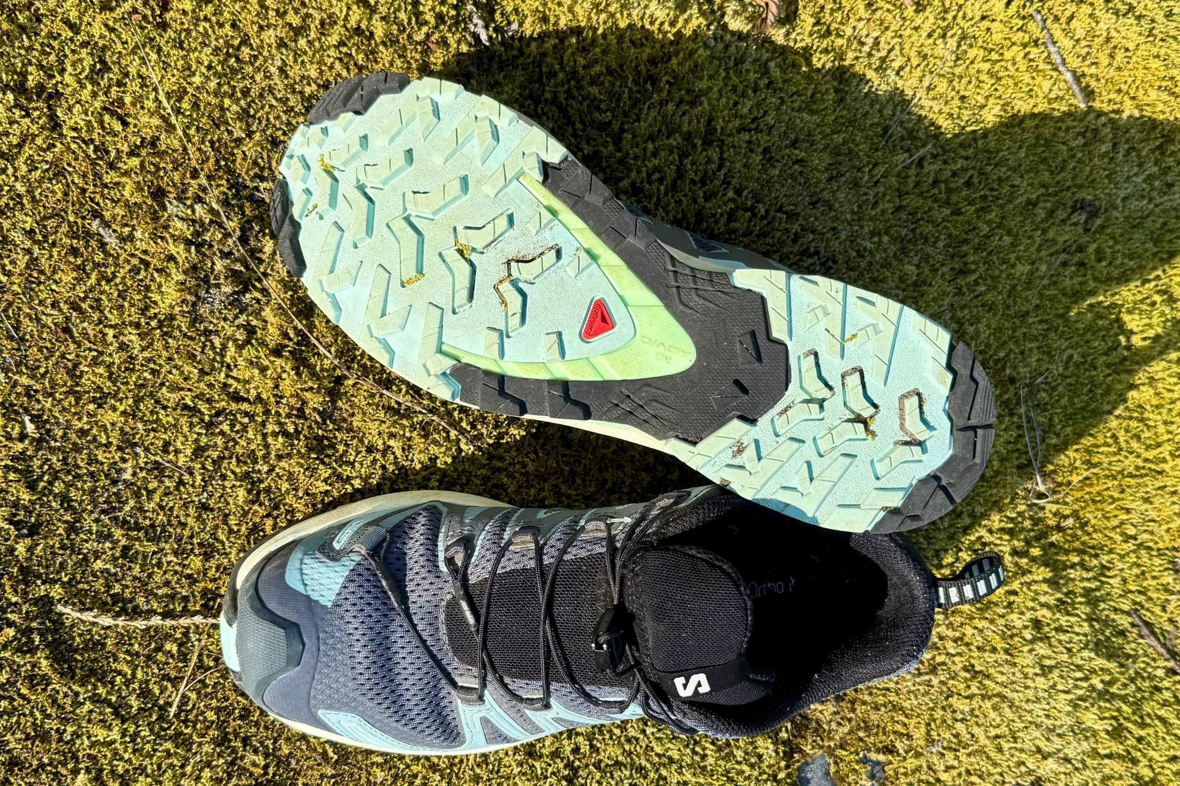  The upper and outsole of the XA Pro 3D V9.   Photo by Ebony Roberts  