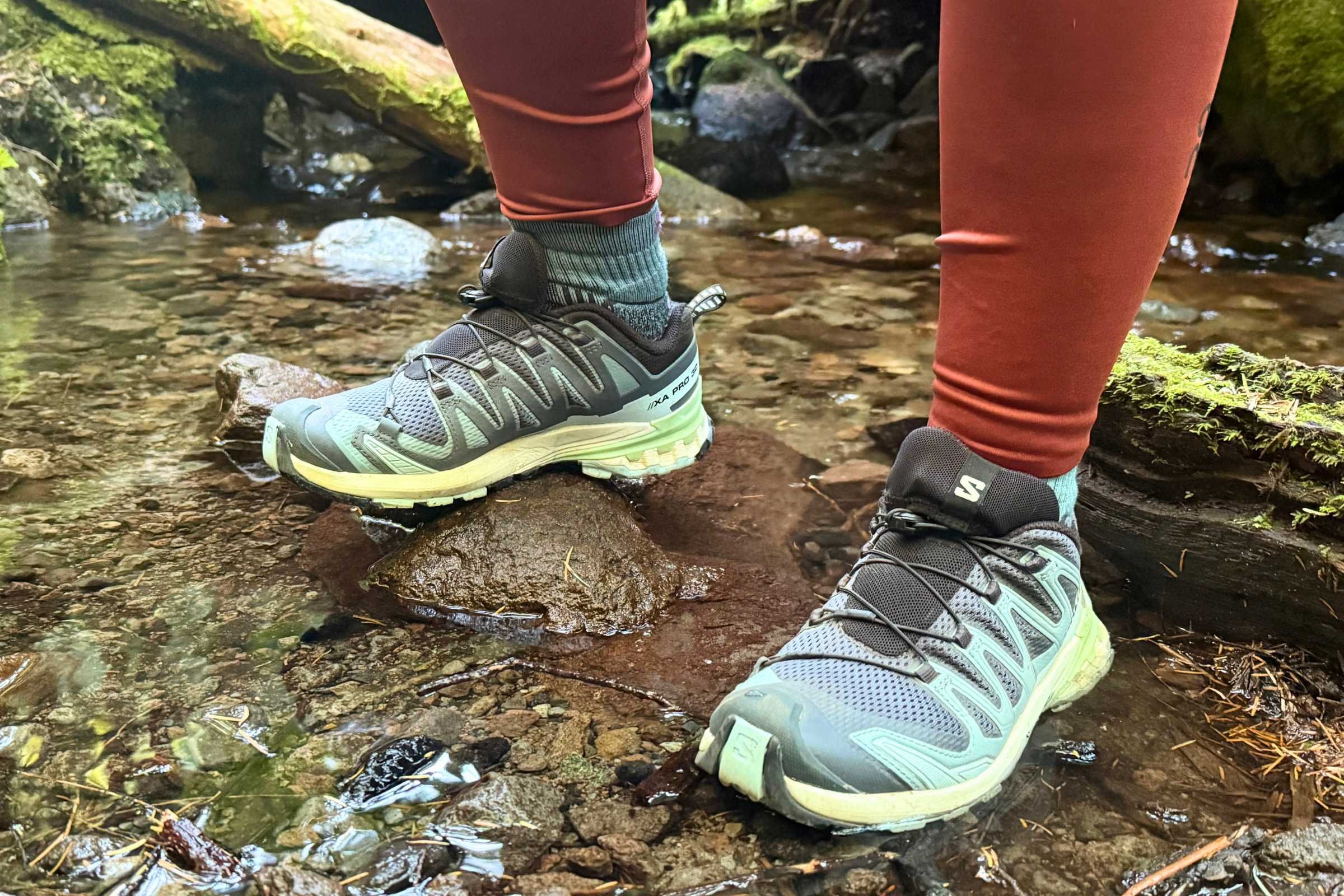   GORE-TEX membrane: dry socks through puddles and rain showers.   Photo by Laura McIntyre  
