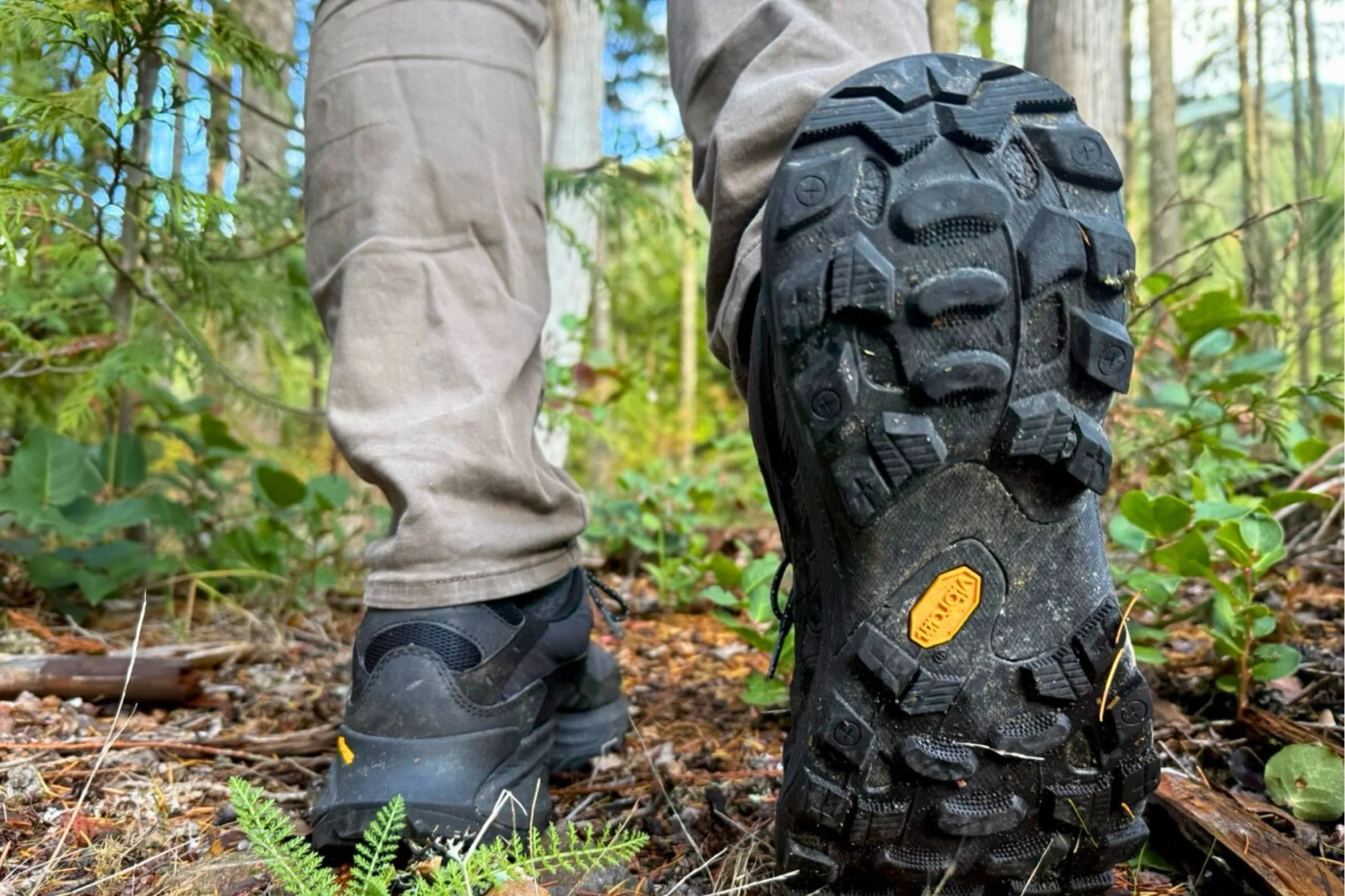   The Vibram TC5+ outsole grips confidently on slick rock and packed dirt.   Photo by Ebony Roberts  