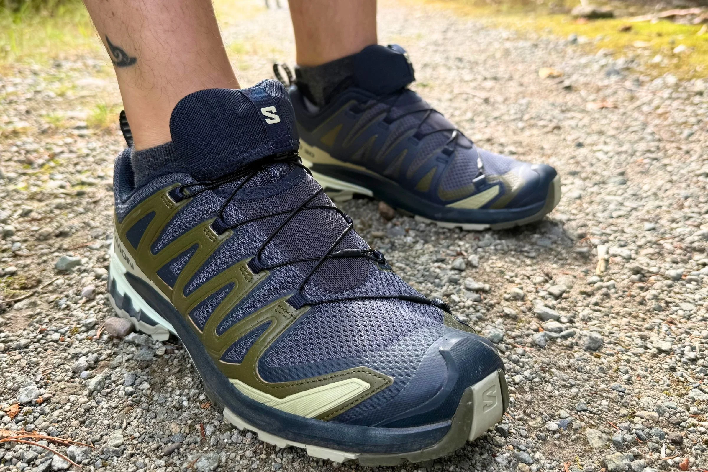   The XA Pro 3D are light for a hiker but sturdier than a runner.   Photo by Ebony Roberts  